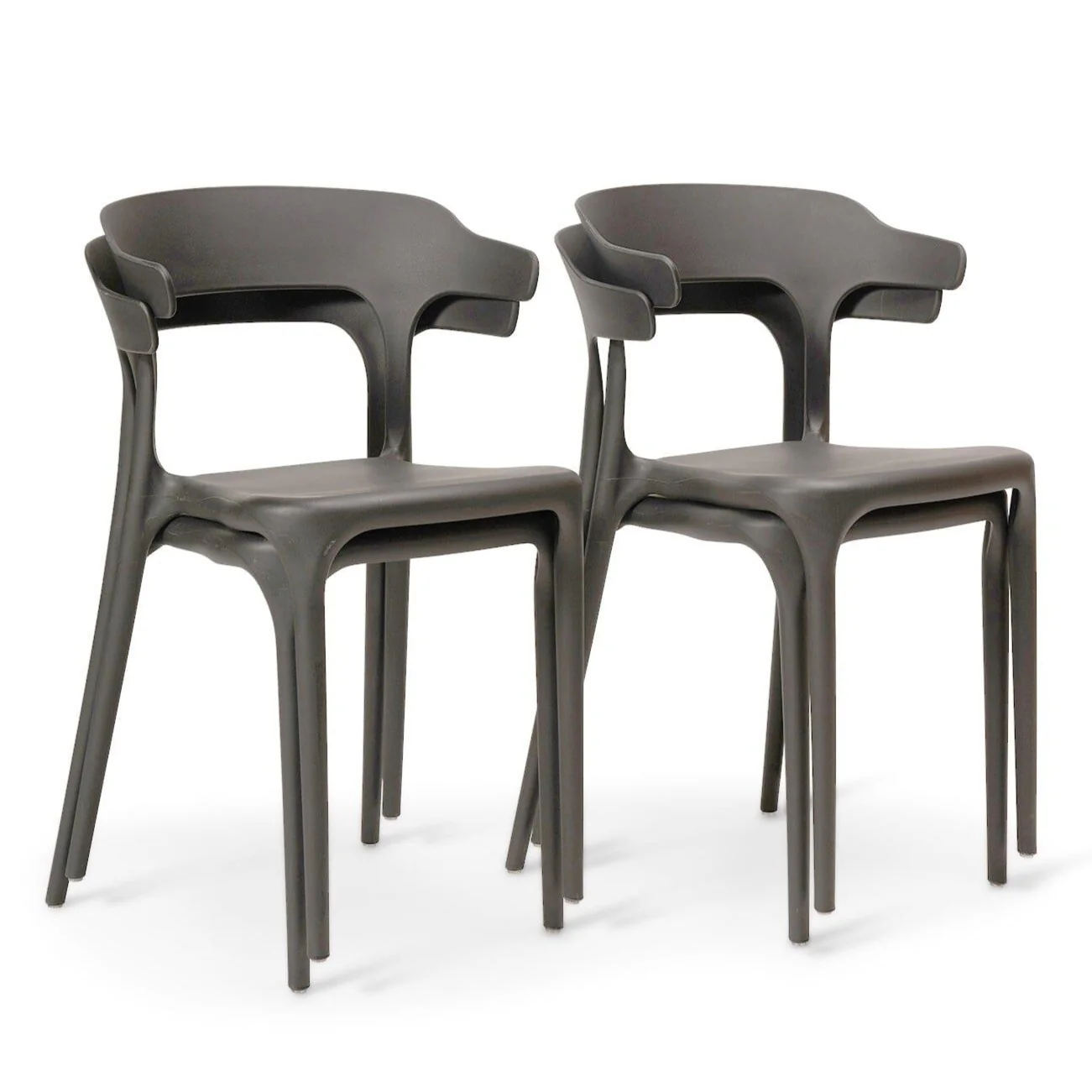 Finn Grey Dining Chairs - Set of 4 - Image 6