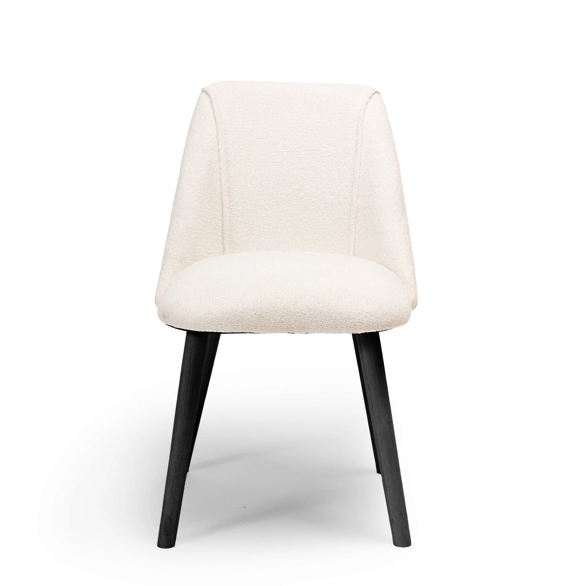Freya Boucle Dining Chairs - Set of 2 - Black Oak Legs - Image 14
