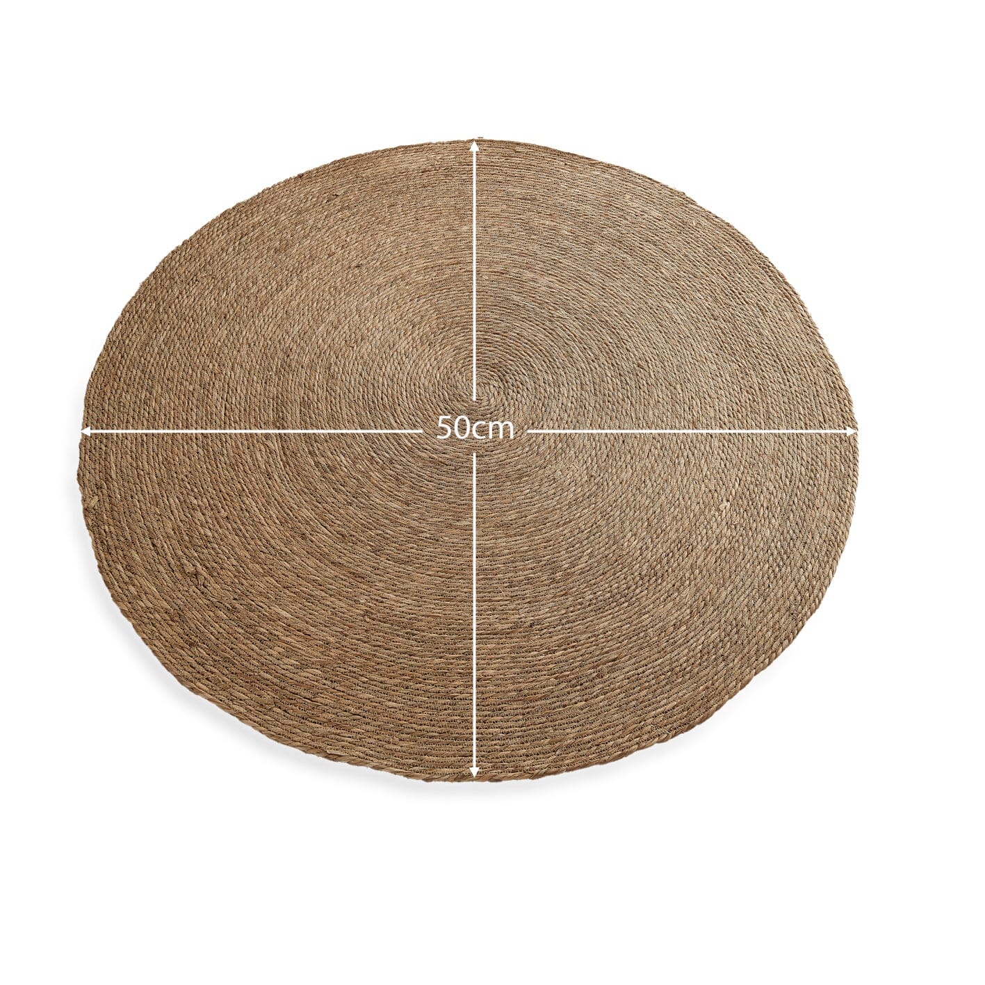 Outlet - Heaton 150cm Round Seagrass Rug - Natural - Image 8