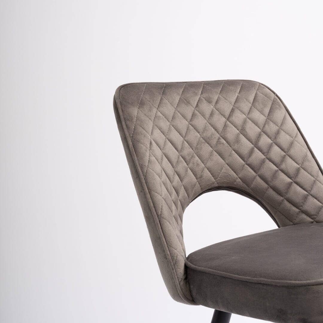 Outlet - Hope Dining Chair - Set of 2 - Dark Grey - Image 10