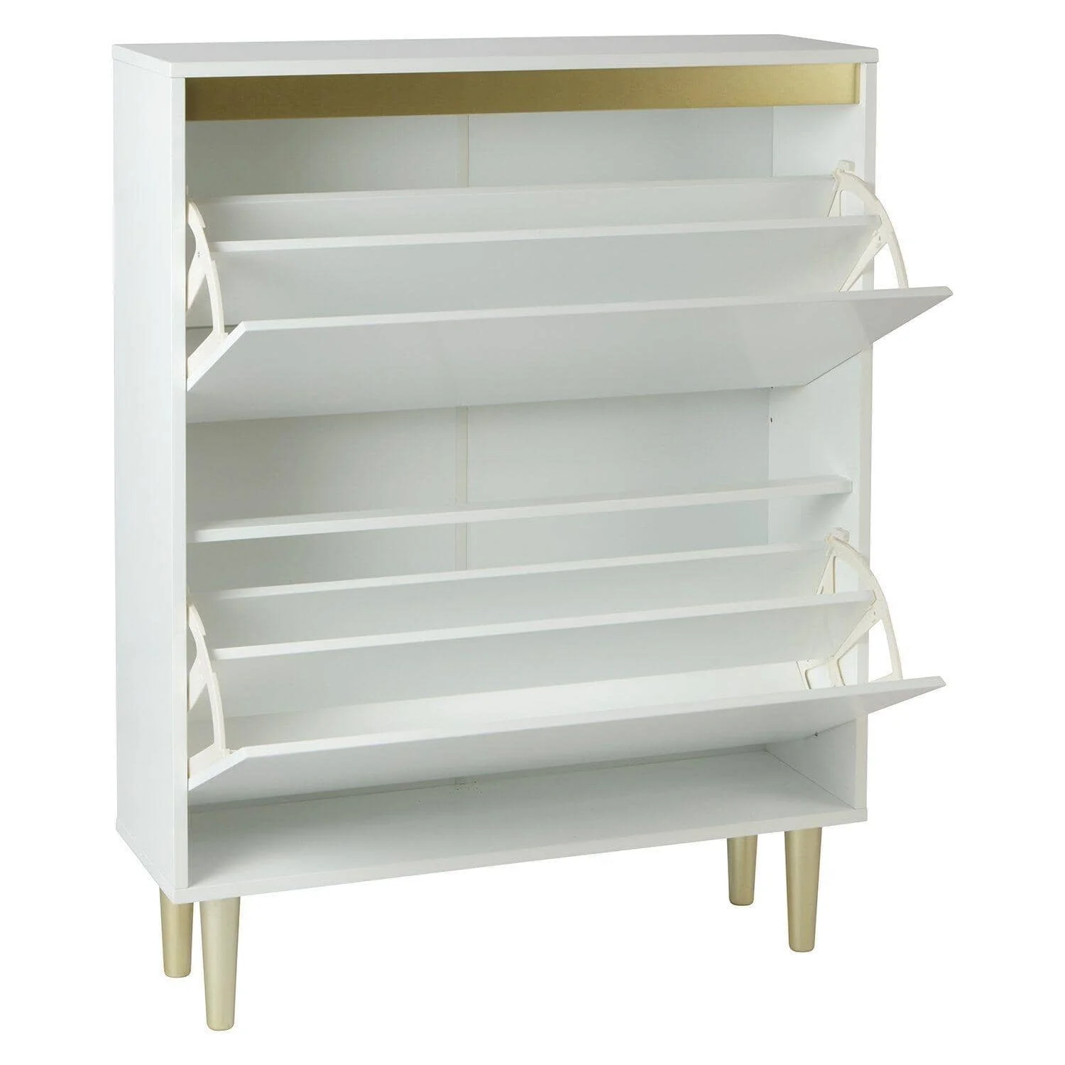 Outlet - Iliana Shoe Cabinet - 2 Door - White - Image 5