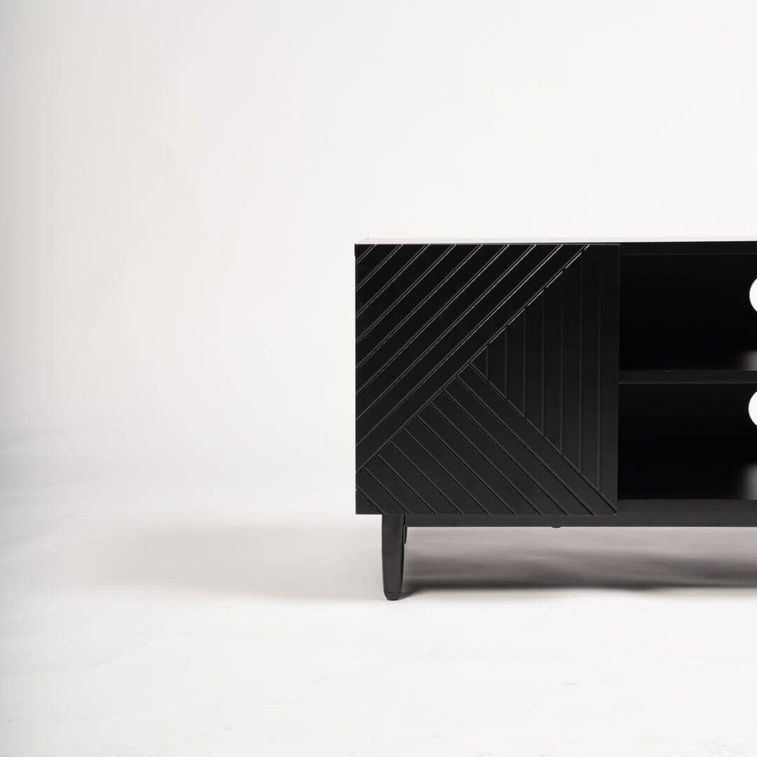 Outlet - Jack TV Unit - Geometric - Black - Image 6