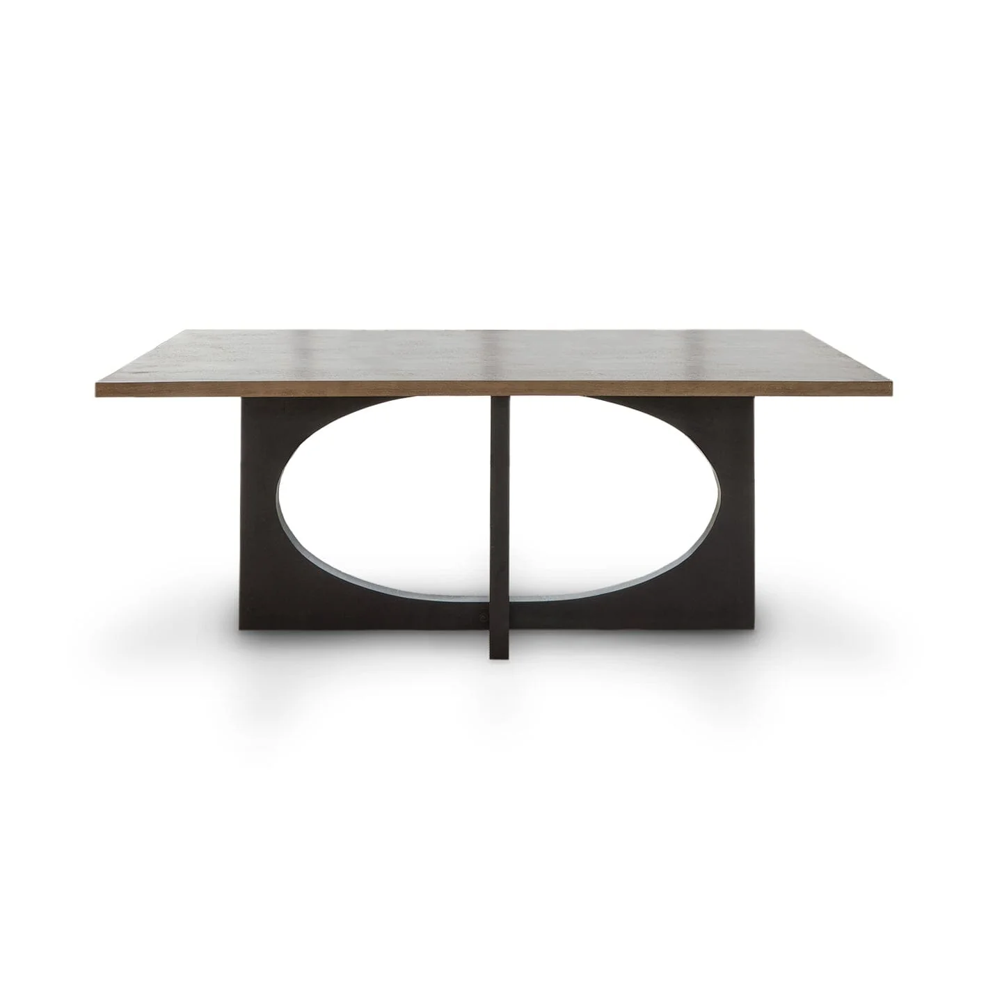 Outlet - Jade Mango Wood Dining Table - Black Legs - Image 7