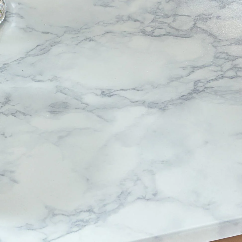 Outlet - Jay console table - marble effect and chrome - Image 2