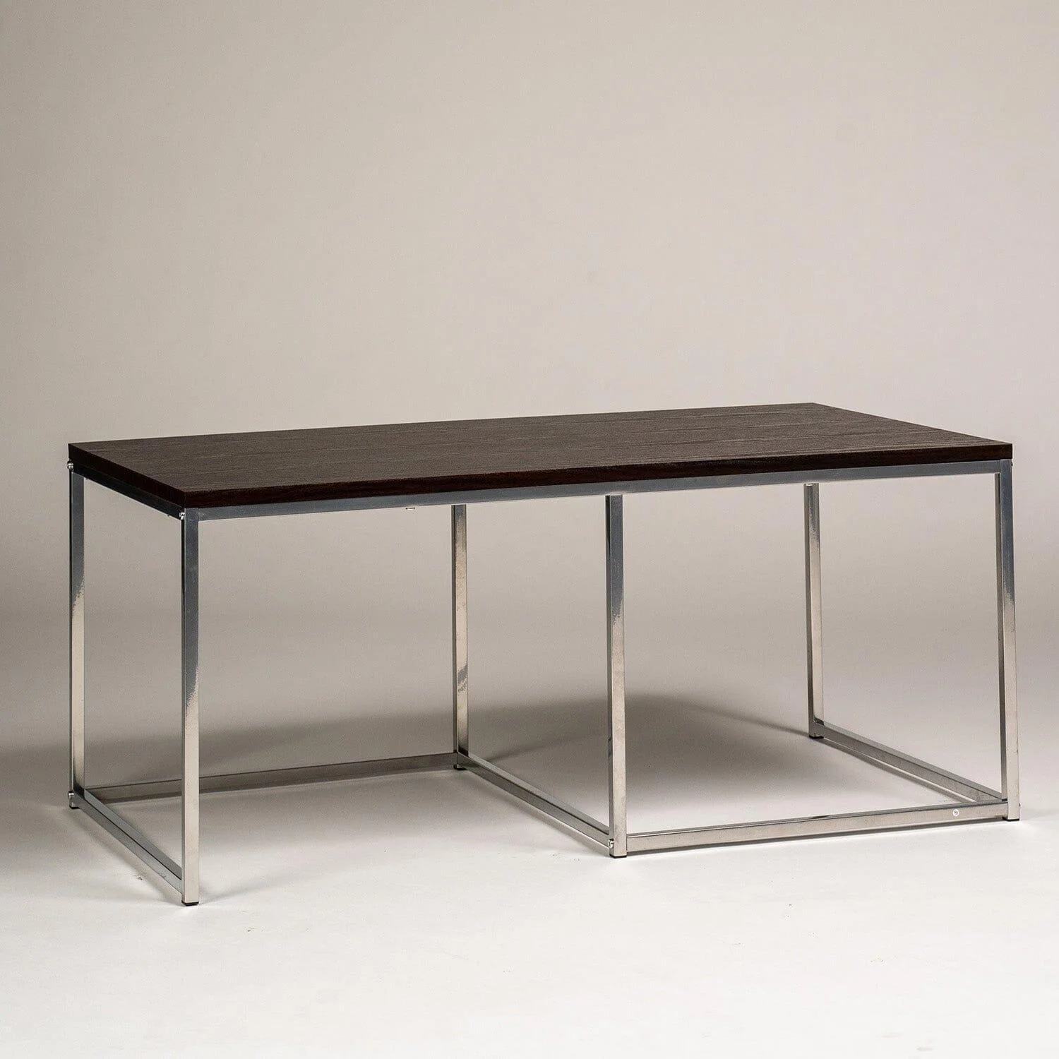 Outlet - Jay Coffee Table - Walnut Effect & Chrome - Image 2