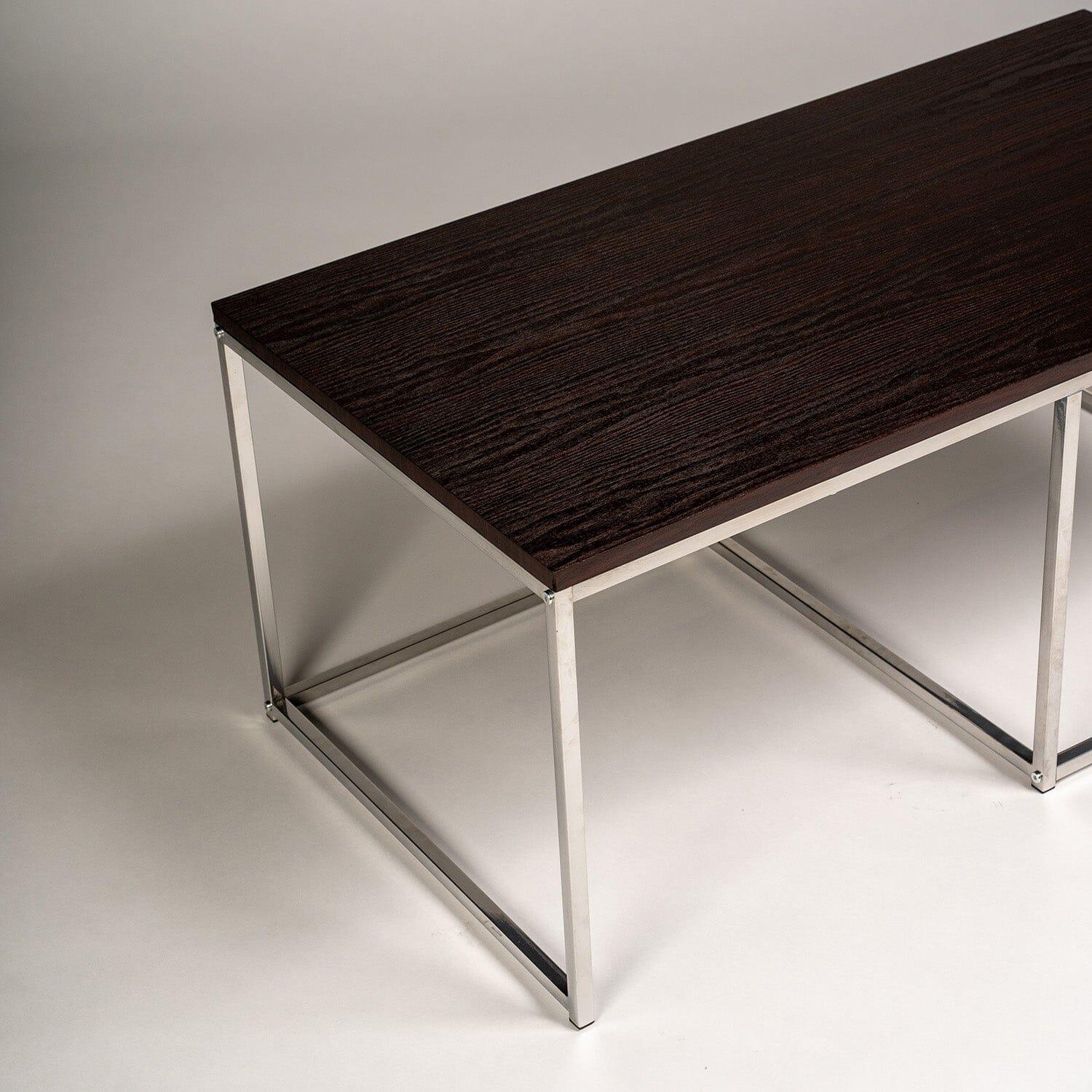Outlet - Jay Coffee Table - Walnut Effect & Chrome - Image 5