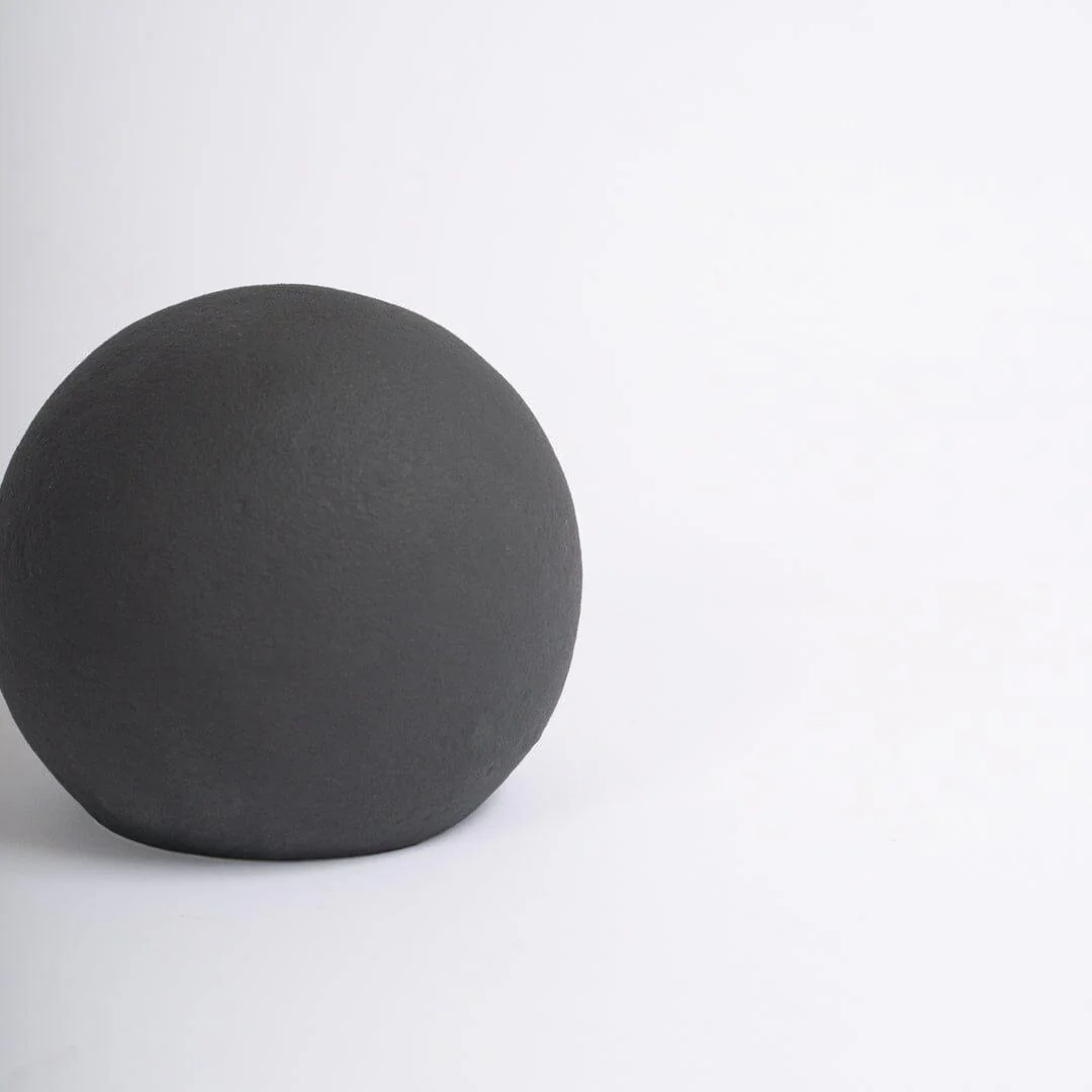 Kelton 11cm Ceramic Ball Ornament - Black - Image 6