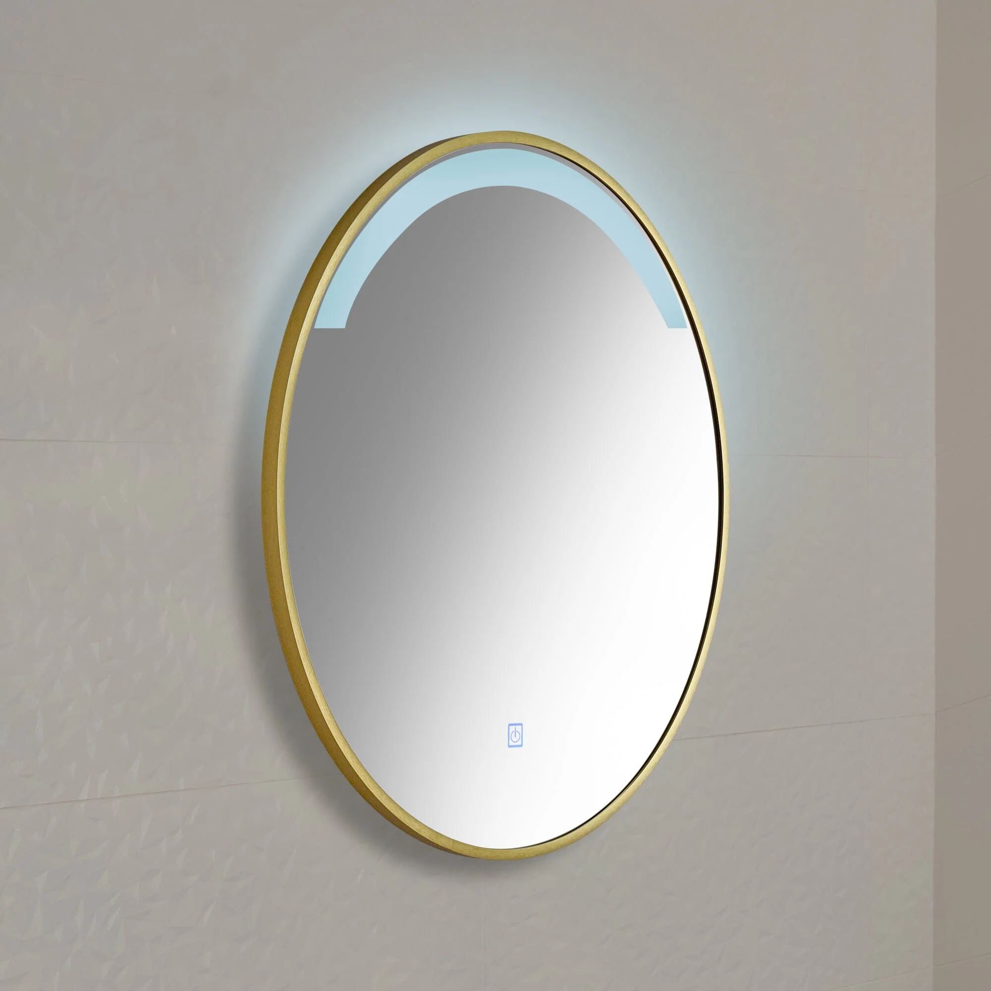 Kimbridge Gold Bathroom Mirror - with LED Lights - Image 4