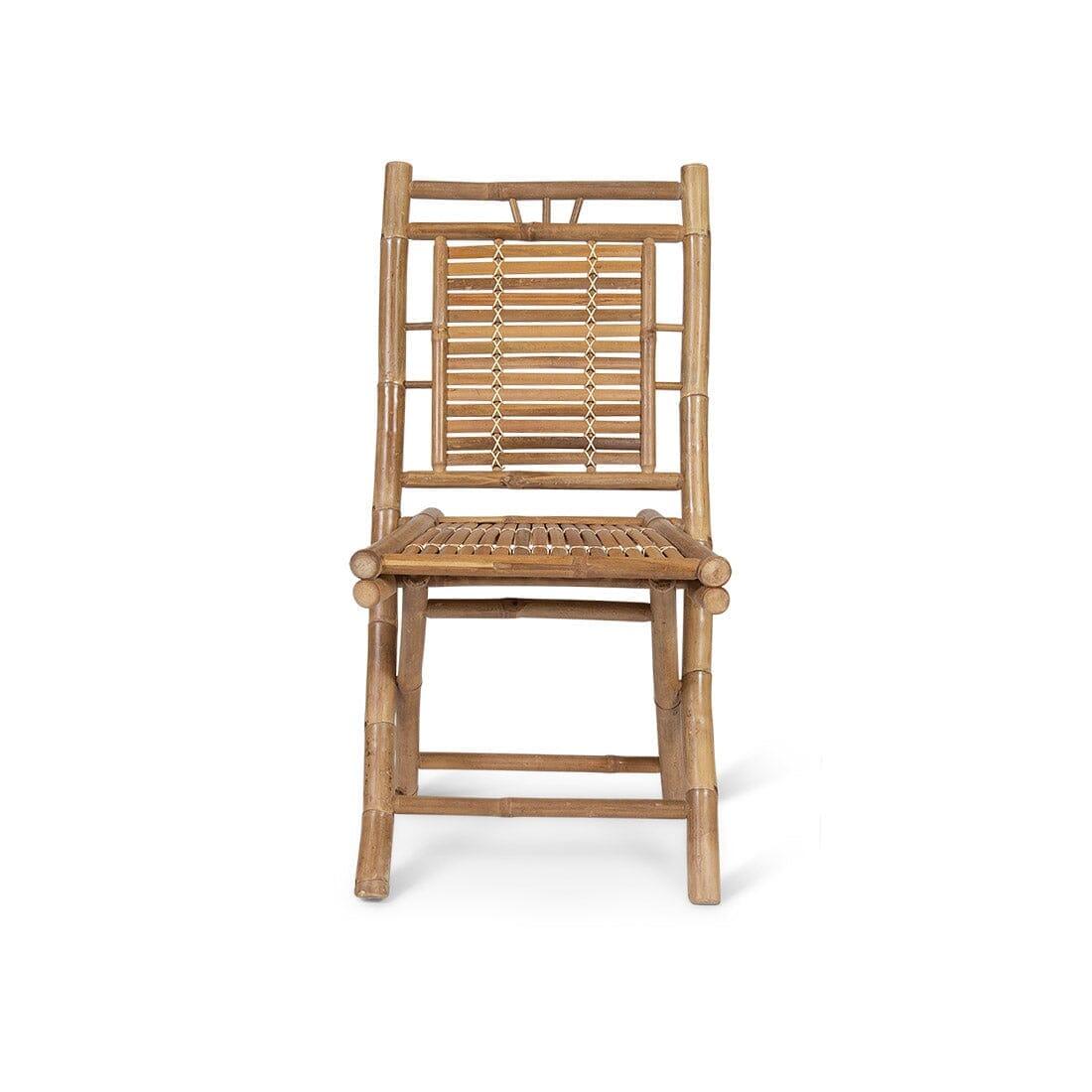 Outlet - Lila Bamboo Garden Folding Chair - Set of 2 - Image 4
