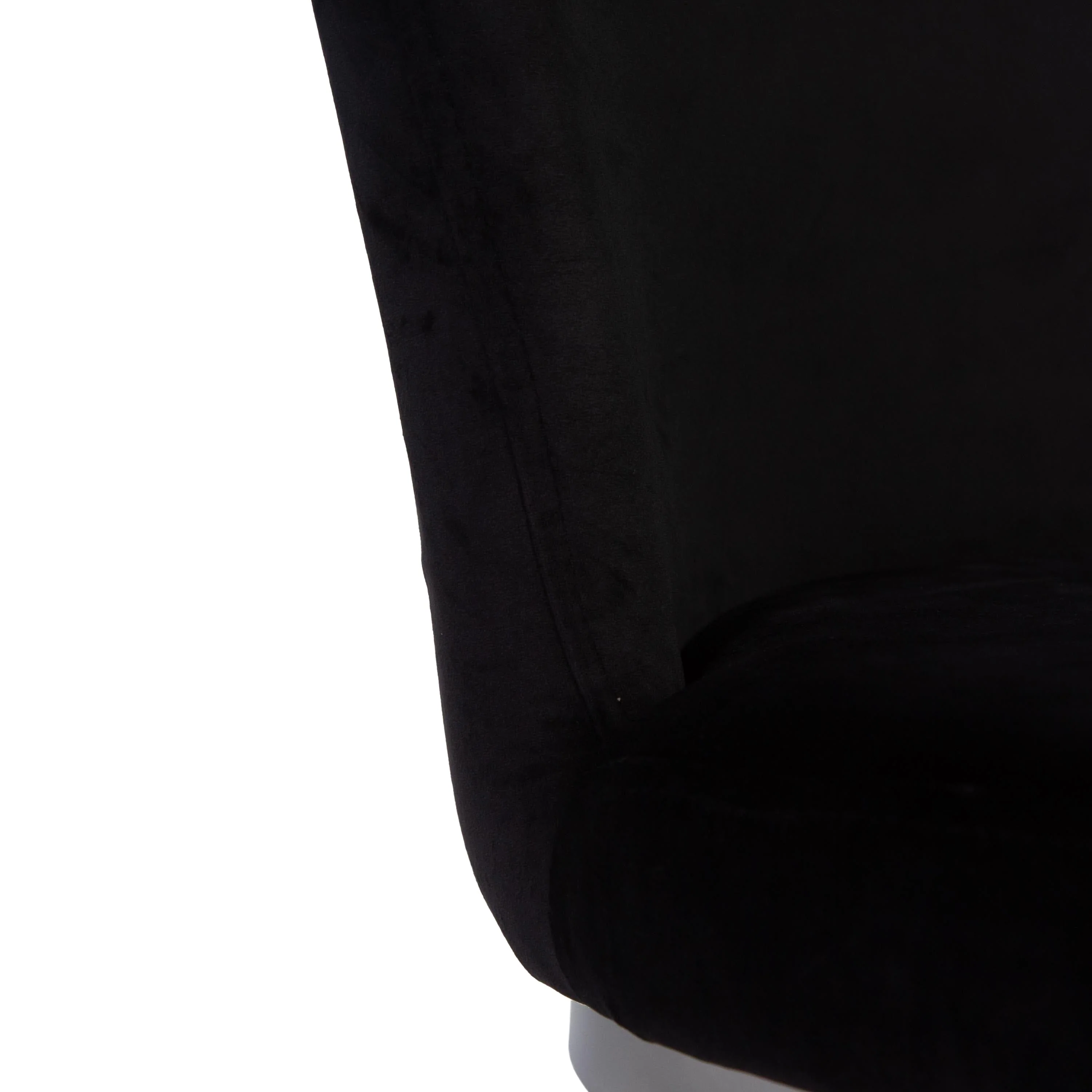 Lola Black Dining Chairs - Set of 2 - Chrome Legs - Image 5