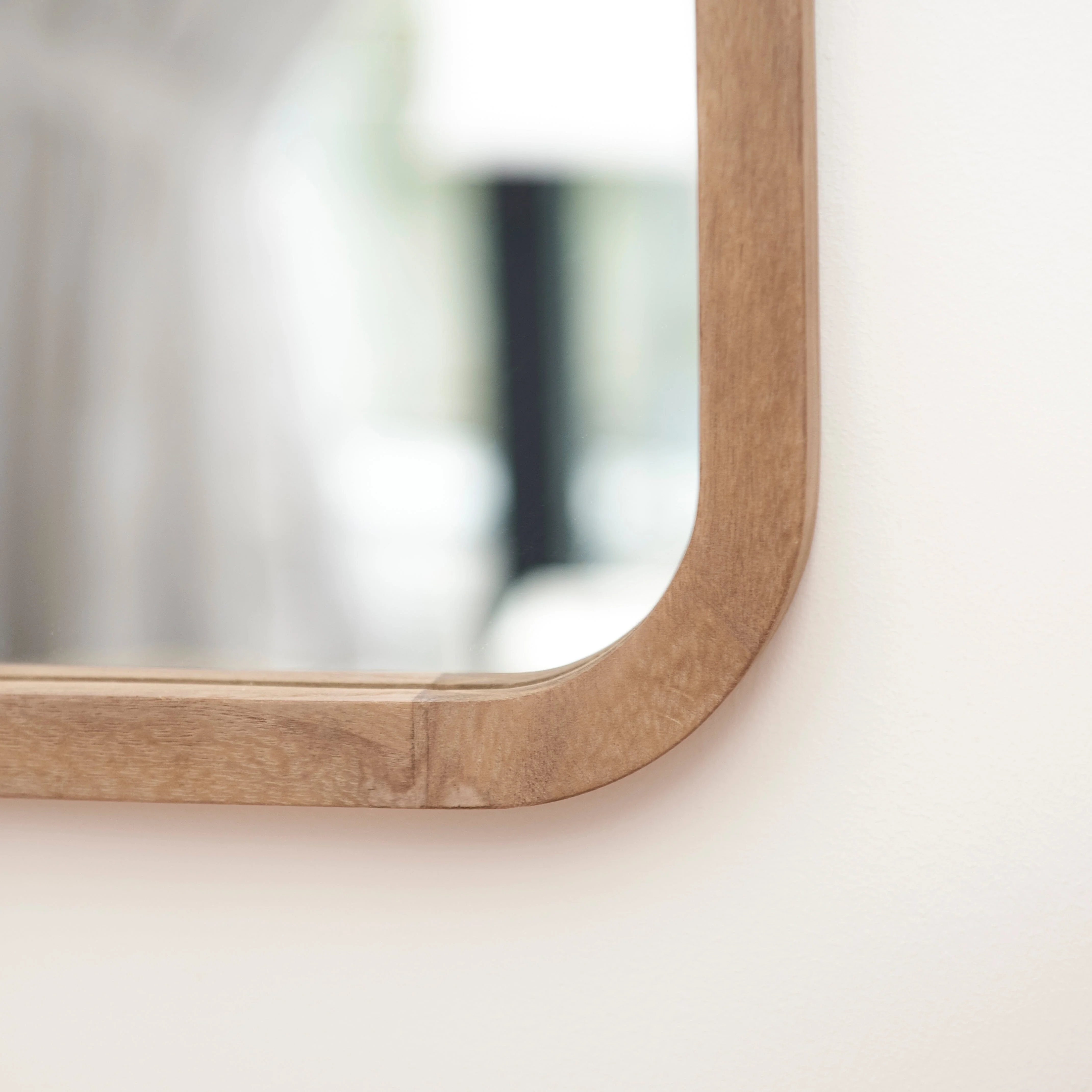 Lyndon 60x40cm Wooden Mirror - Natural - Image 4