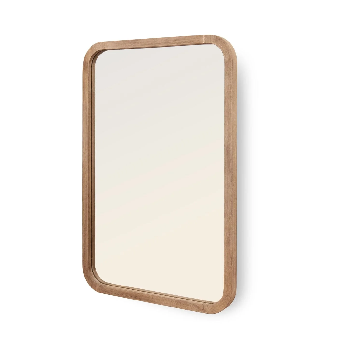 Lyndon 60x40cm Wooden Mirror - Natural - Image 7