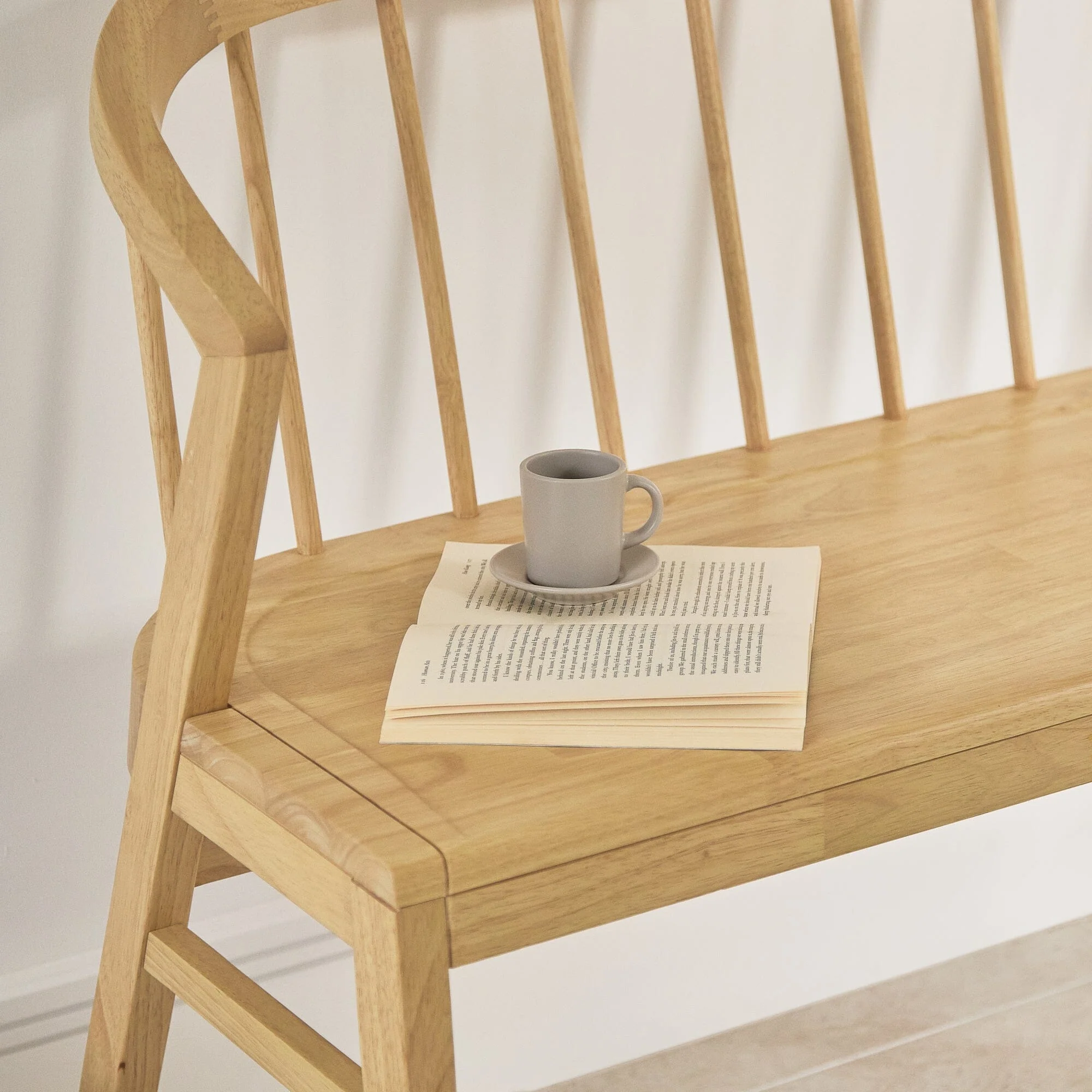 Mabel 3 Seater Bench - Pale Oak - Image 3