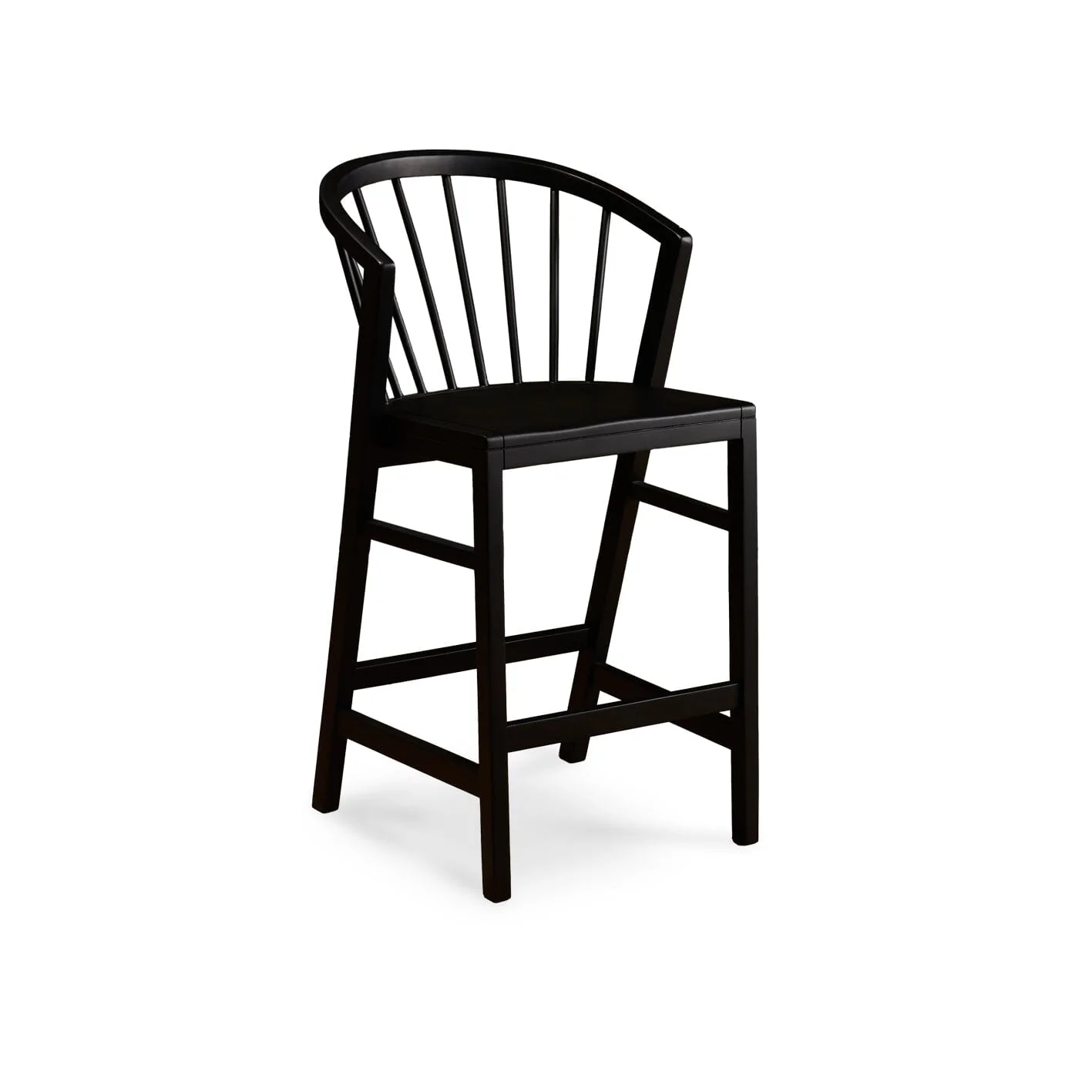 Outlet - Mabel Black Oak Bar Stools - Set of 2 - Image 8