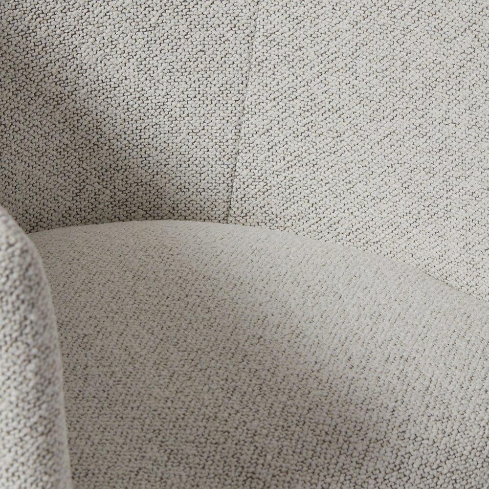 Outlet - Magnus Dove Grey Dining Chair - Oak Legs - Image 6