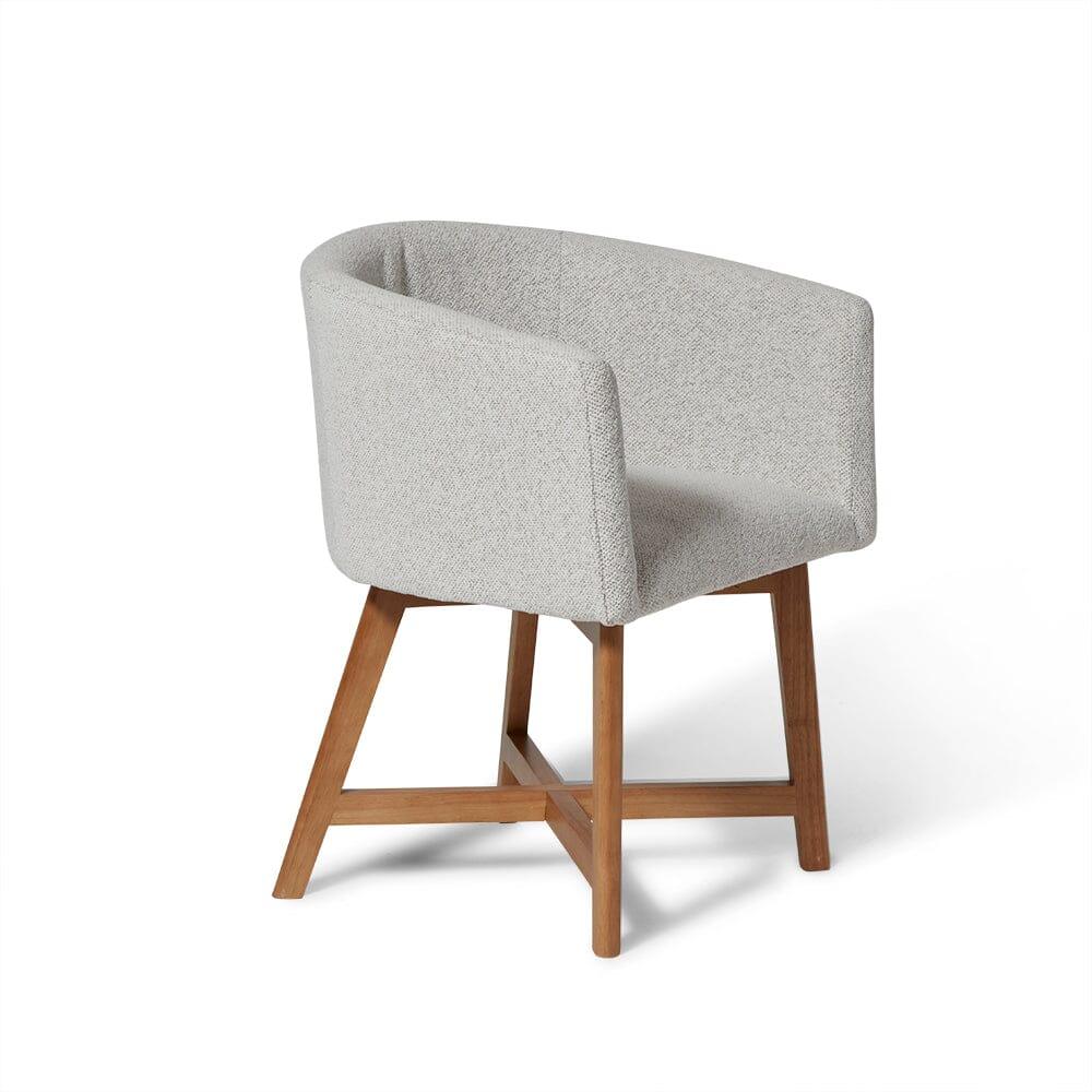 Outlet - Magnus Dove Grey Dining Chair - Oak Legs - Image 8