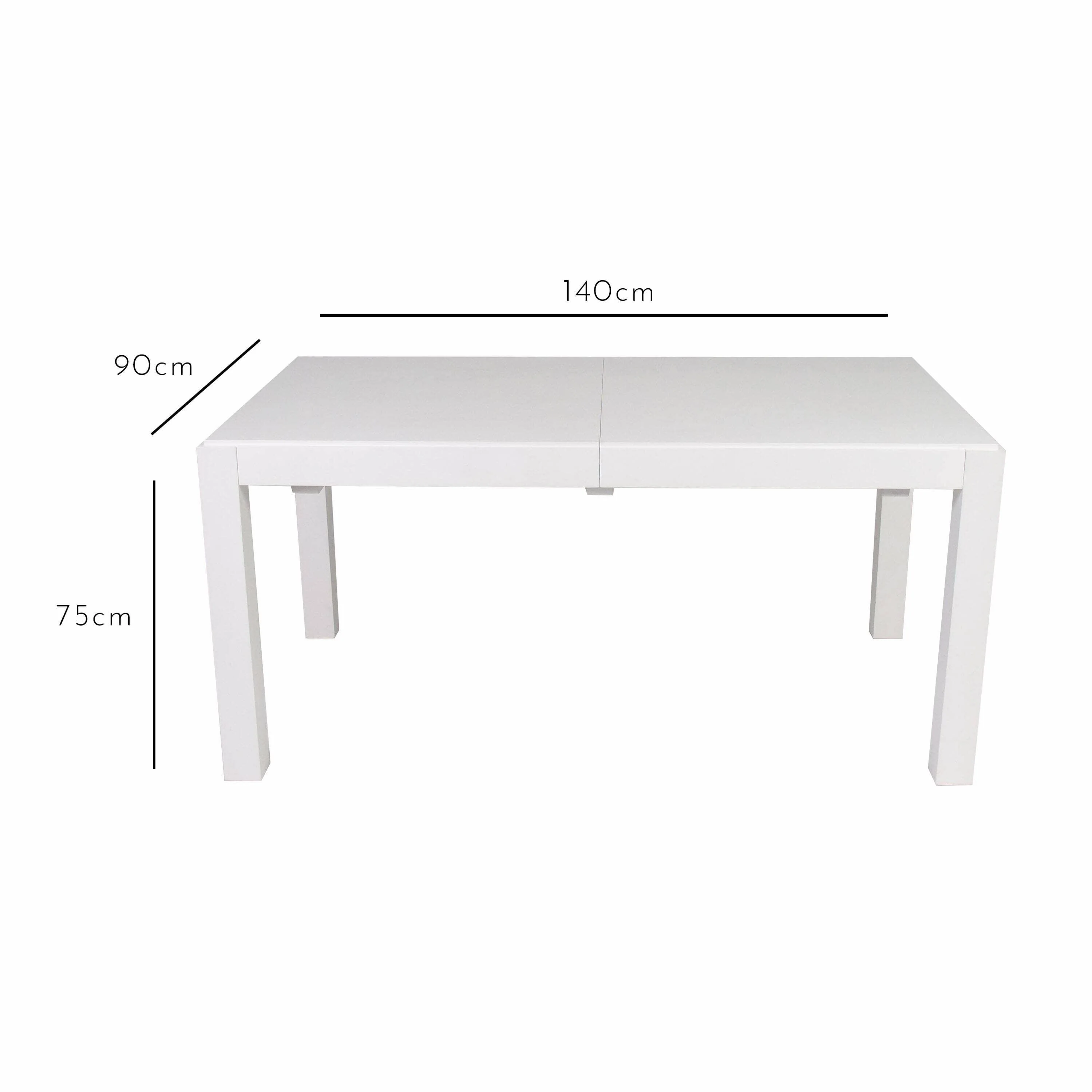 Outlet - Magnus White Wood Extendable Dining Table - Image 14