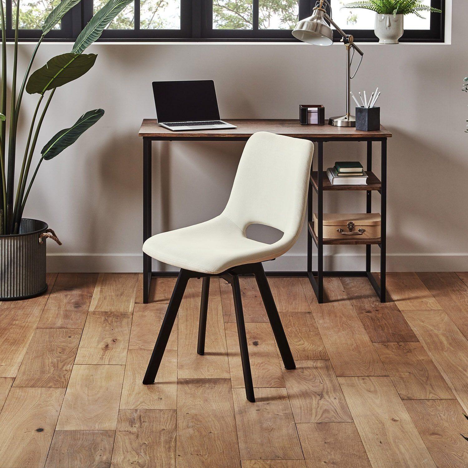 Outlet - Margot Office Chair - Cream & Black - Image 3