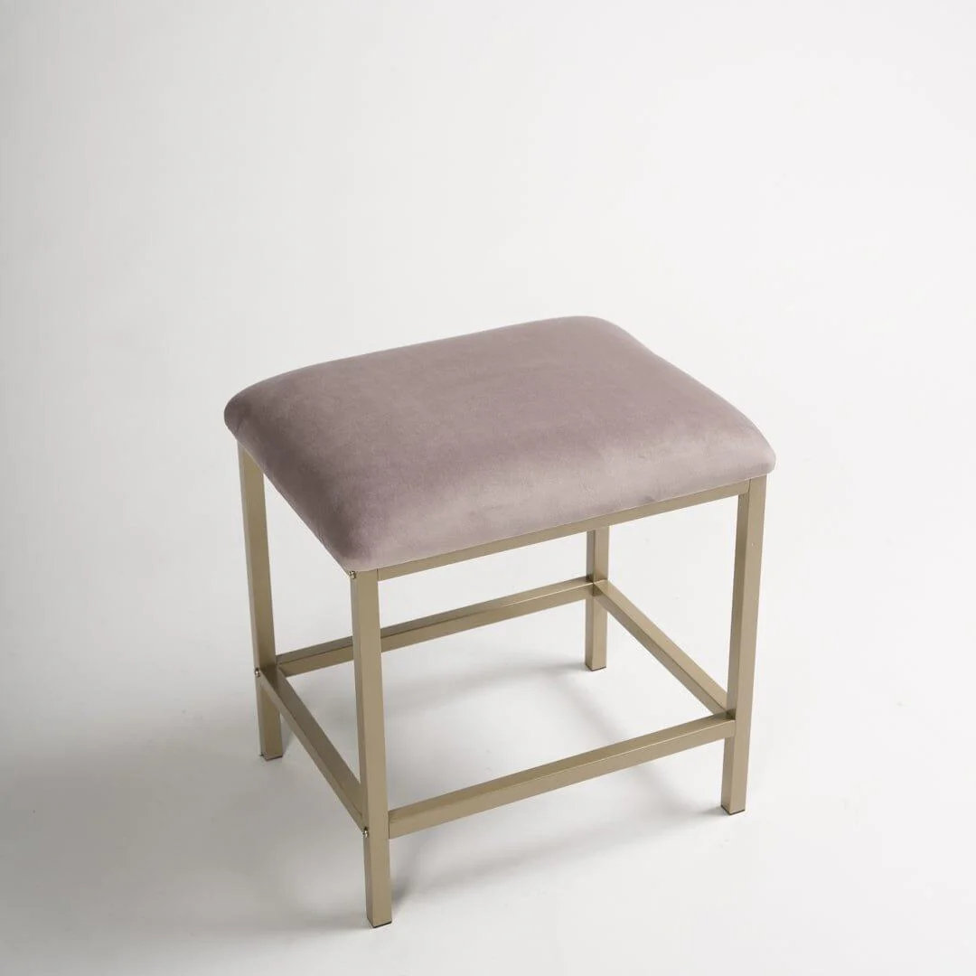 Outlet - Marie Dressing Table Stool - Pink - Image 8
