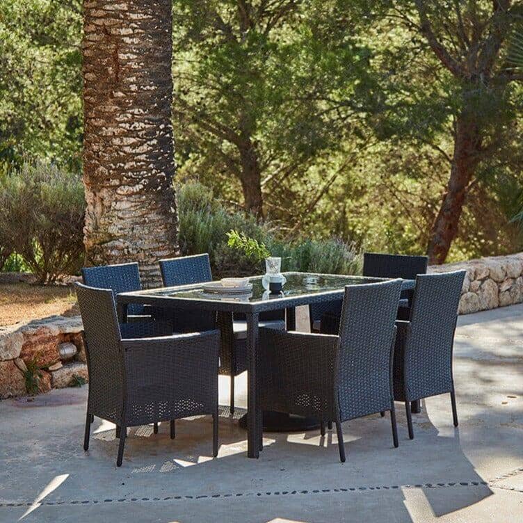 Outlet - Marston 8 Seat Rectangular Dining Table - Black - Image 3