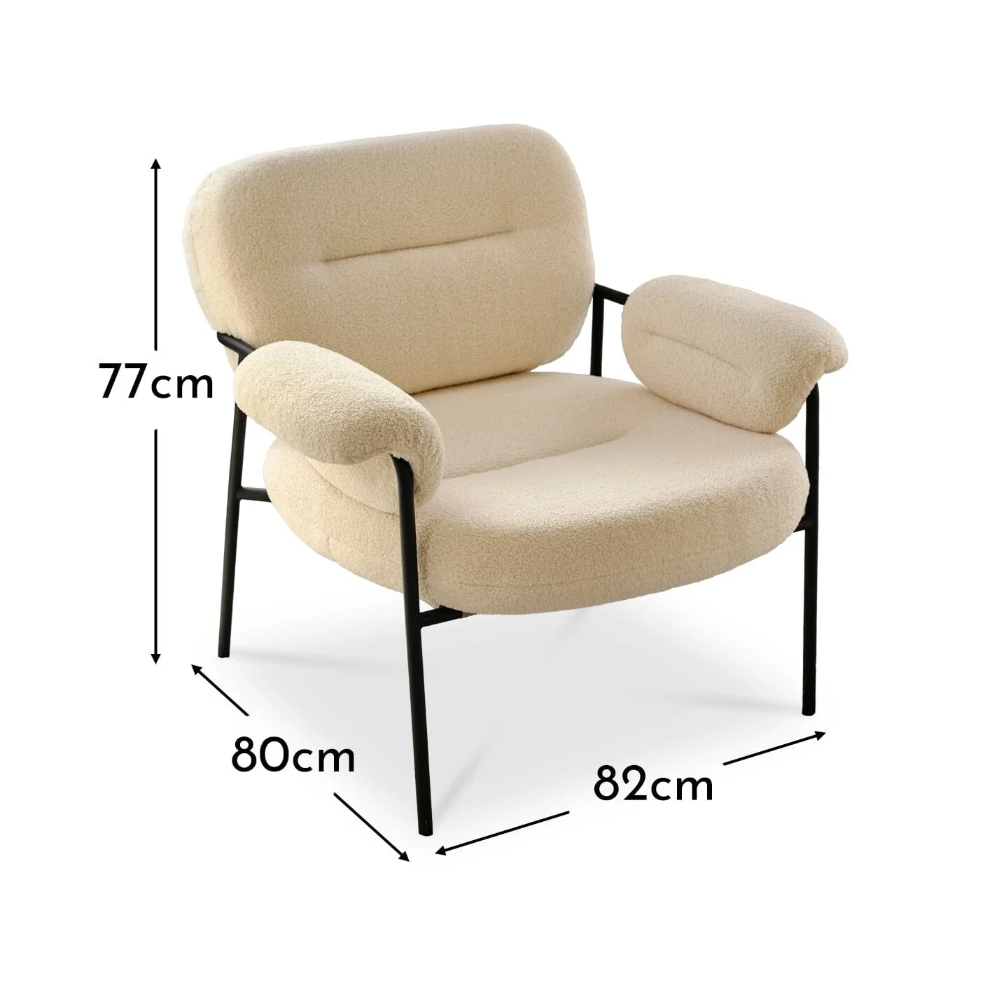 Mateo Boucle Armchair - Image 11