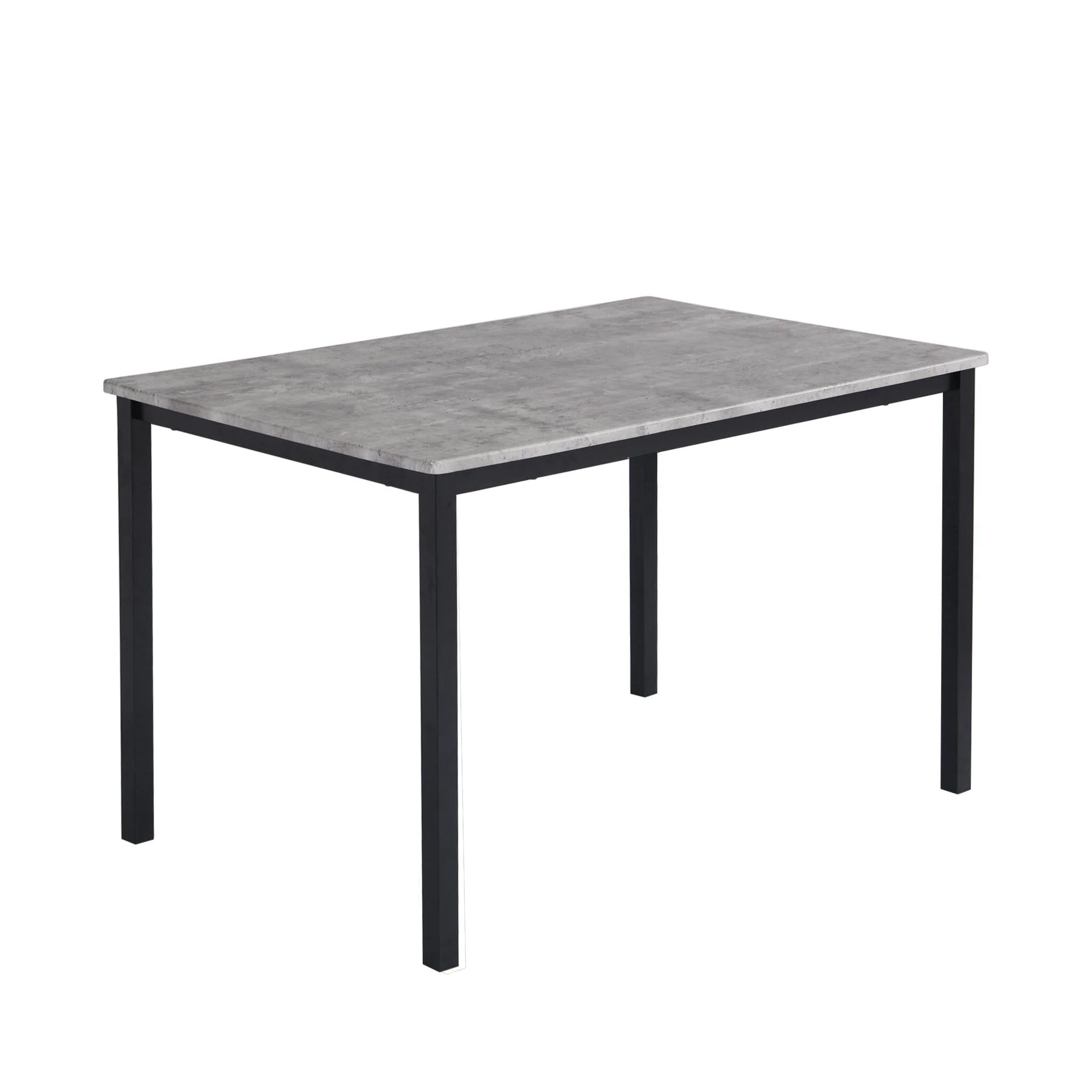 Outlet - Milo Concrete Effect dining table - 6 seater - with black legs