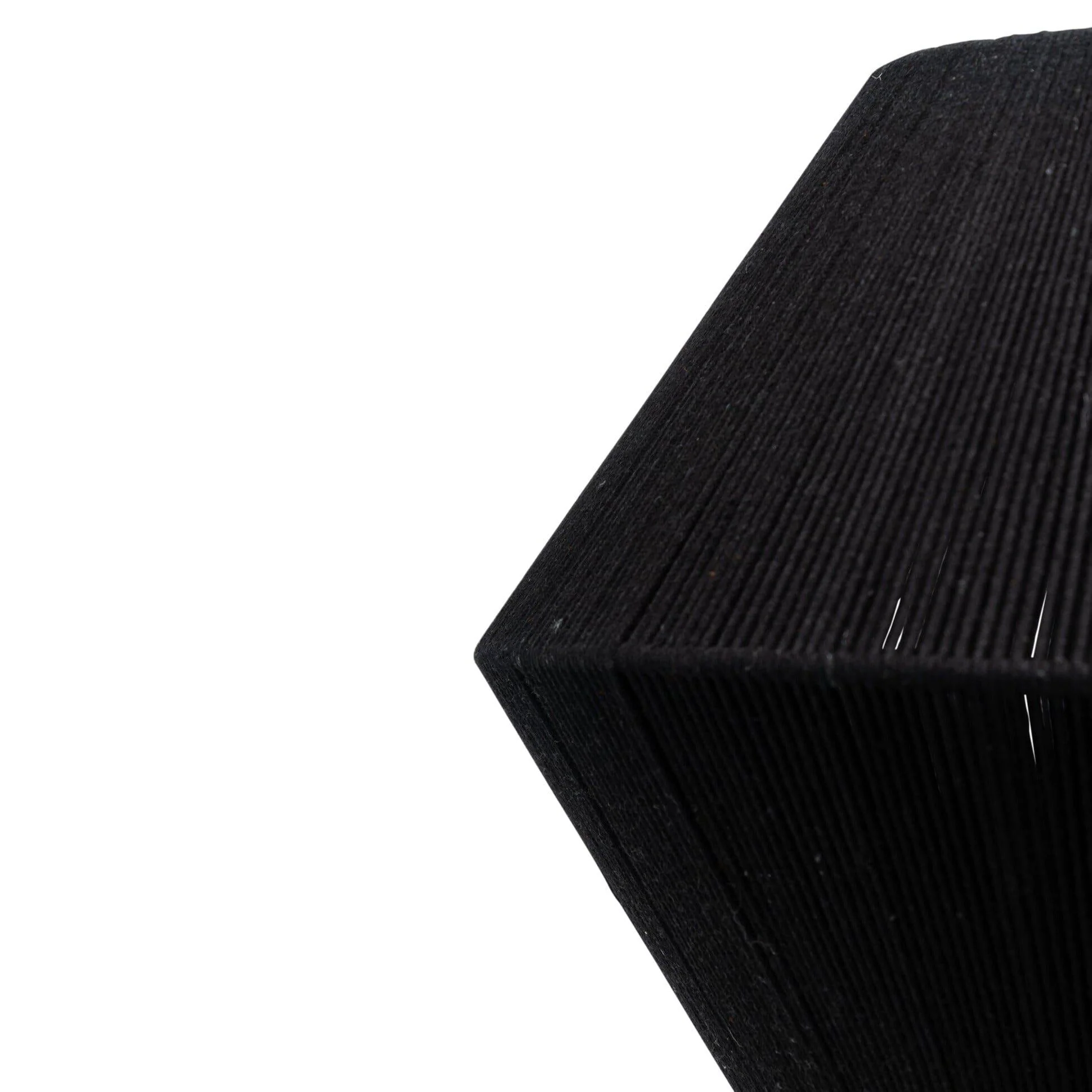 Outlet - Neri Black Cotton String Pendant - Image 9