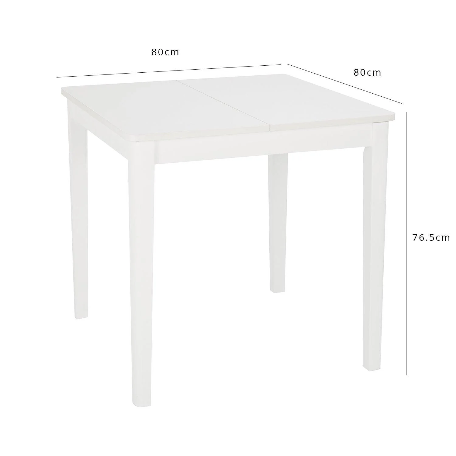 Paul White Dining Table - Extendable - Small - Image 7