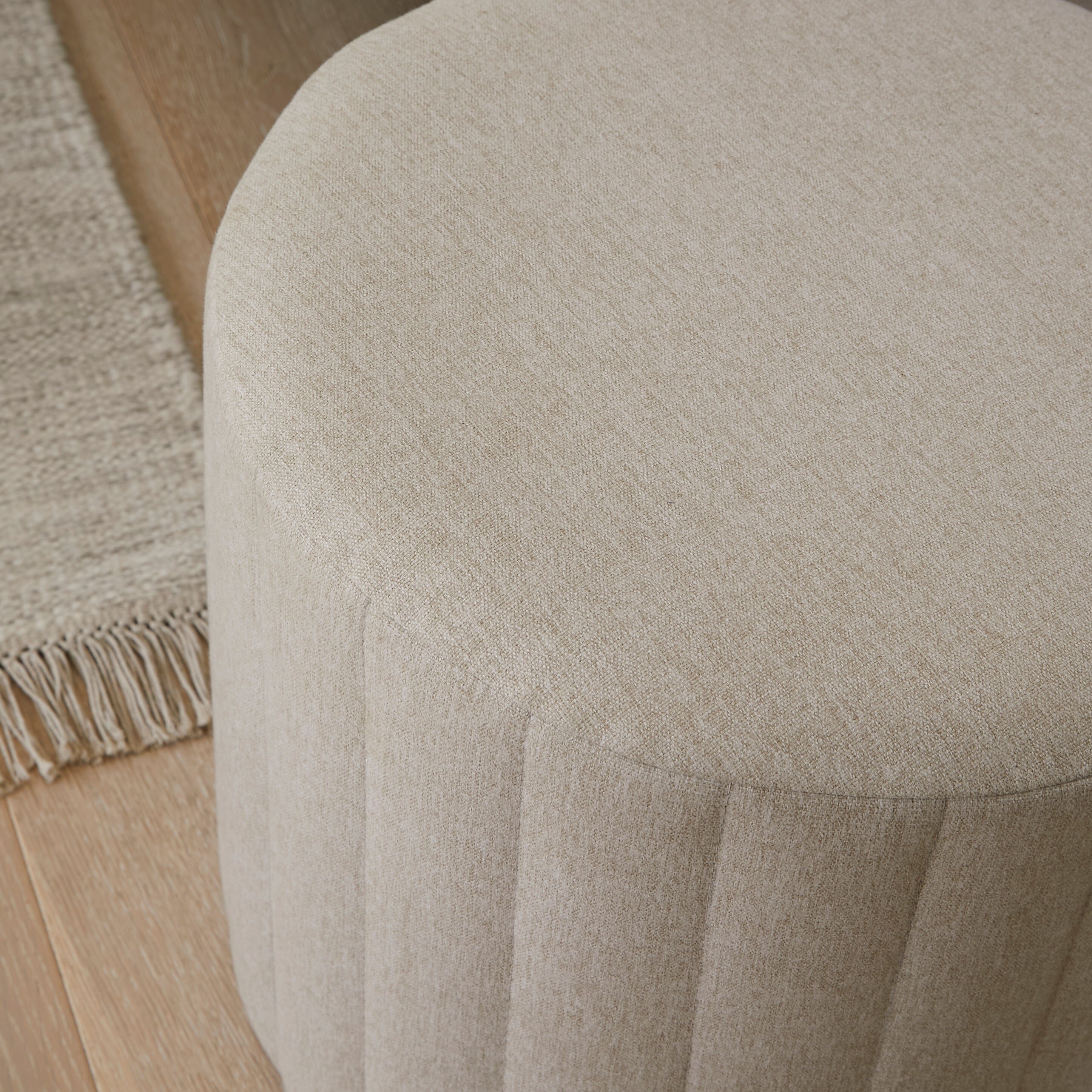 Penelope Drum Stool - Sand - Image 5