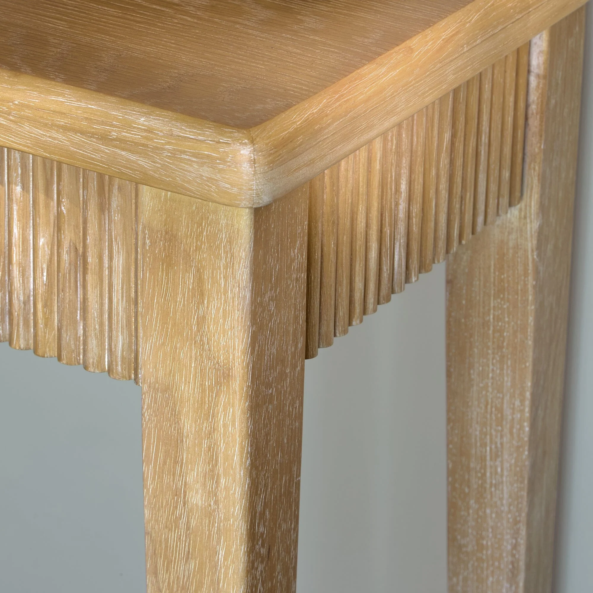 Outlet - Raleigh Whitewash Console Table - Image 3