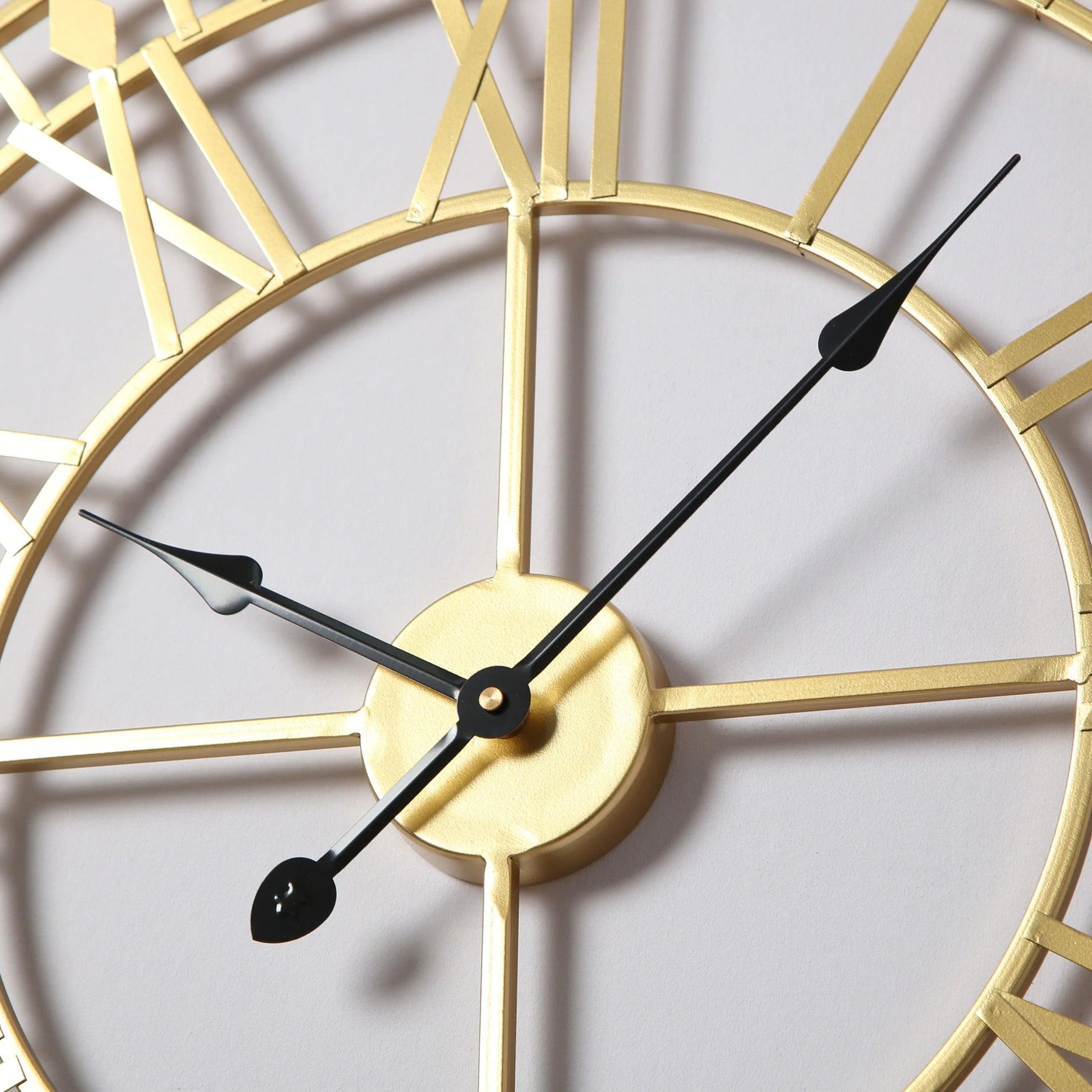 Riseley Skeleton Wall Clock - Gold - Image 4