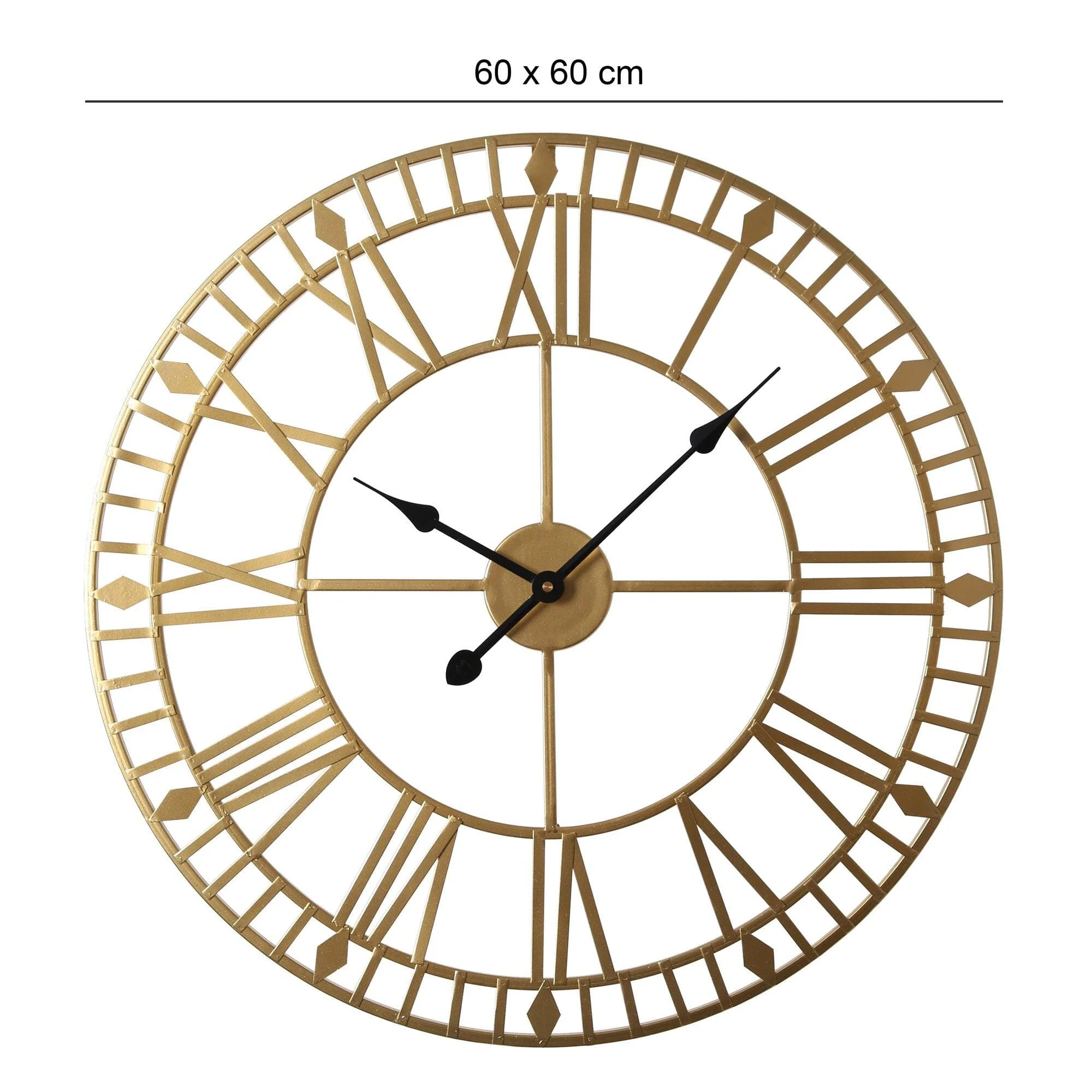 Riseley Skeleton Wall Clock - Gold - Image 9