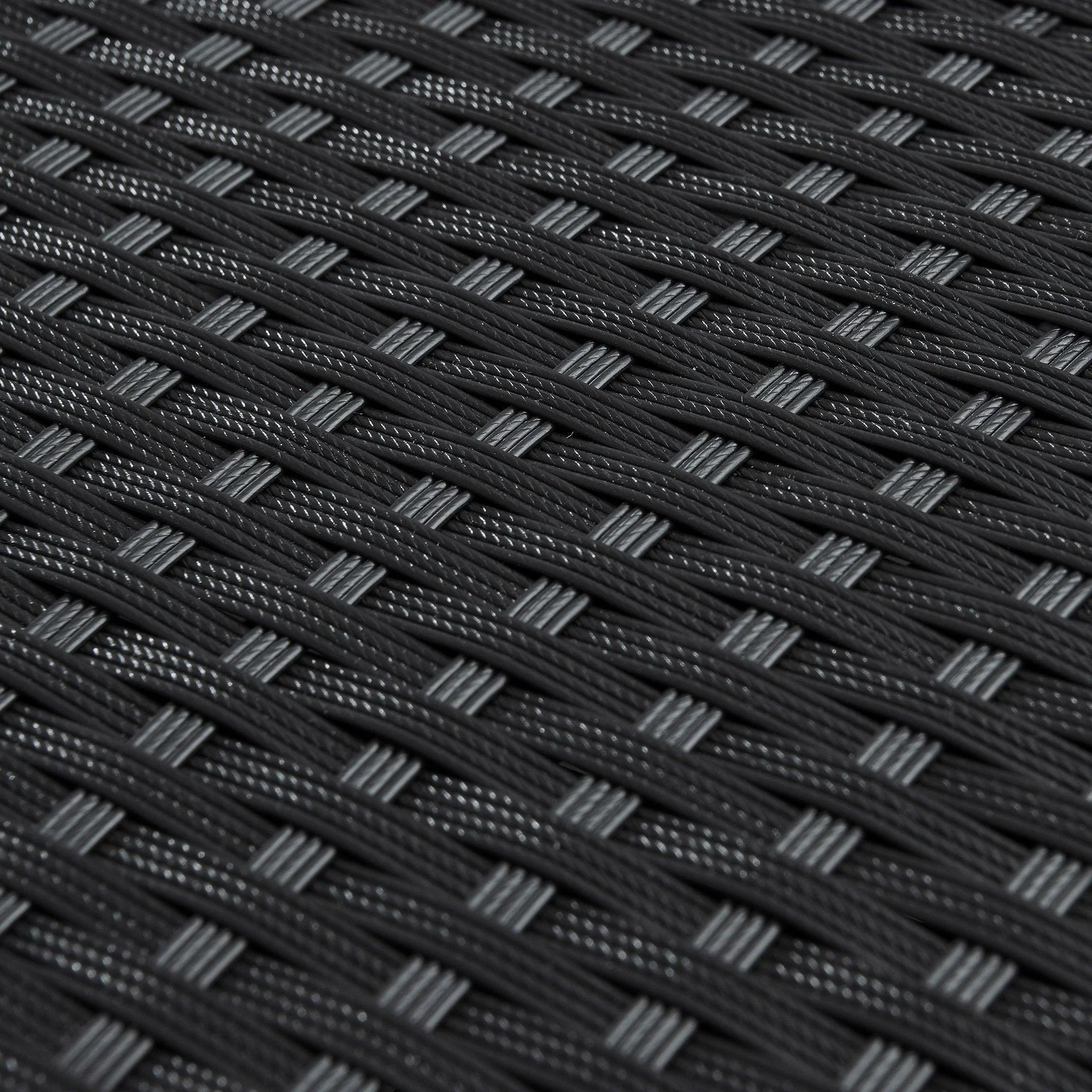 Outlet - Serina Premium Rattan Sun Lounger - Black - Image 3