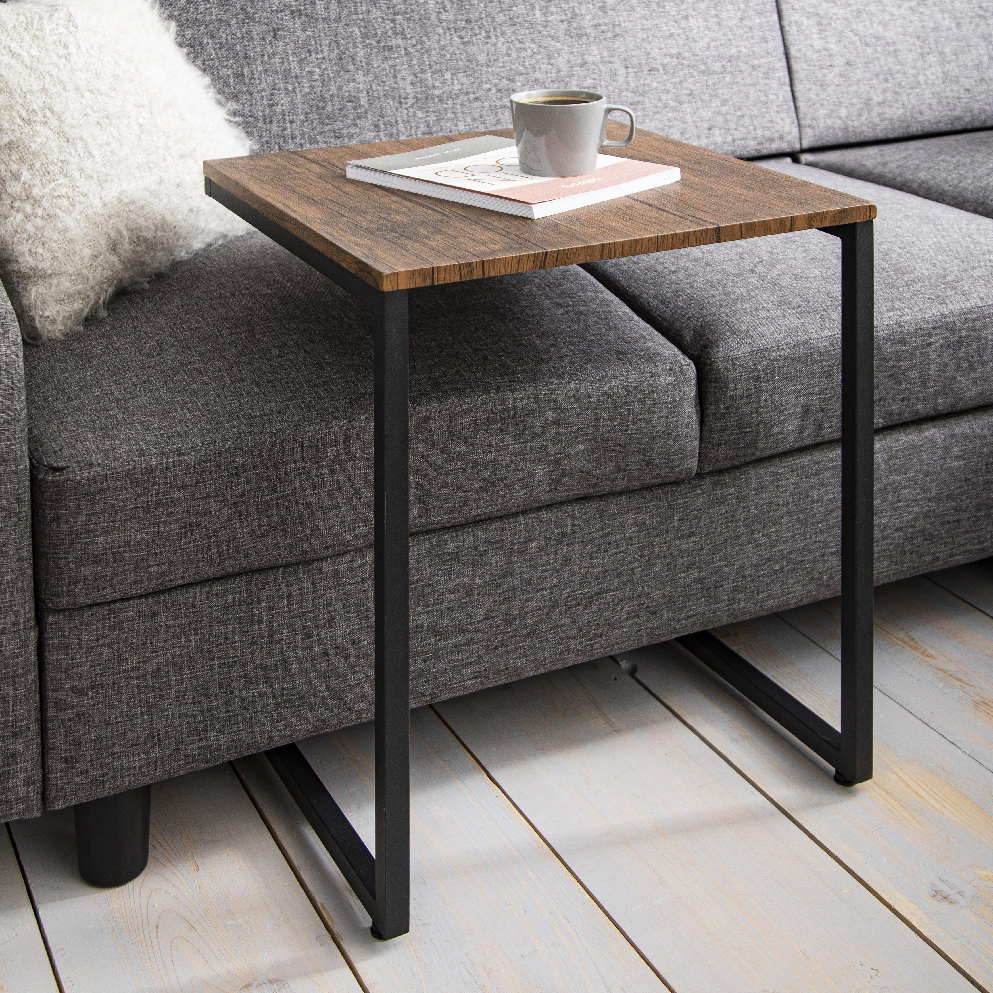 Outlet - Sheffield industrial nest of tables - wood effect & metal - Image 4