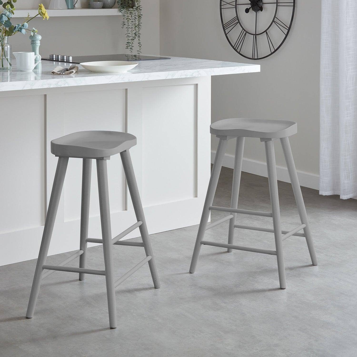 Outlet - Silvester Bar Stool - Grey
