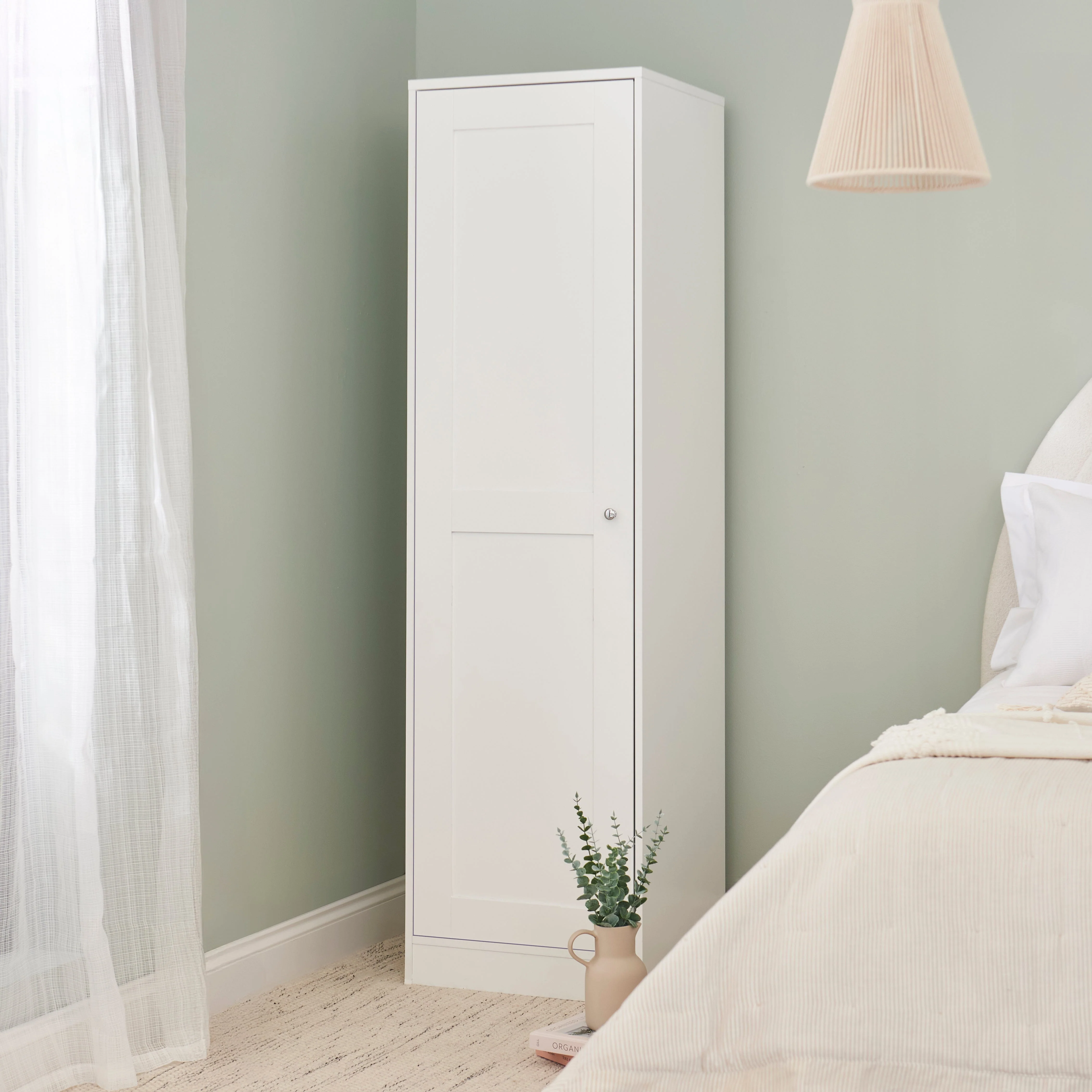 Outlet - Stevie Single Wardrobe - White - Image 4