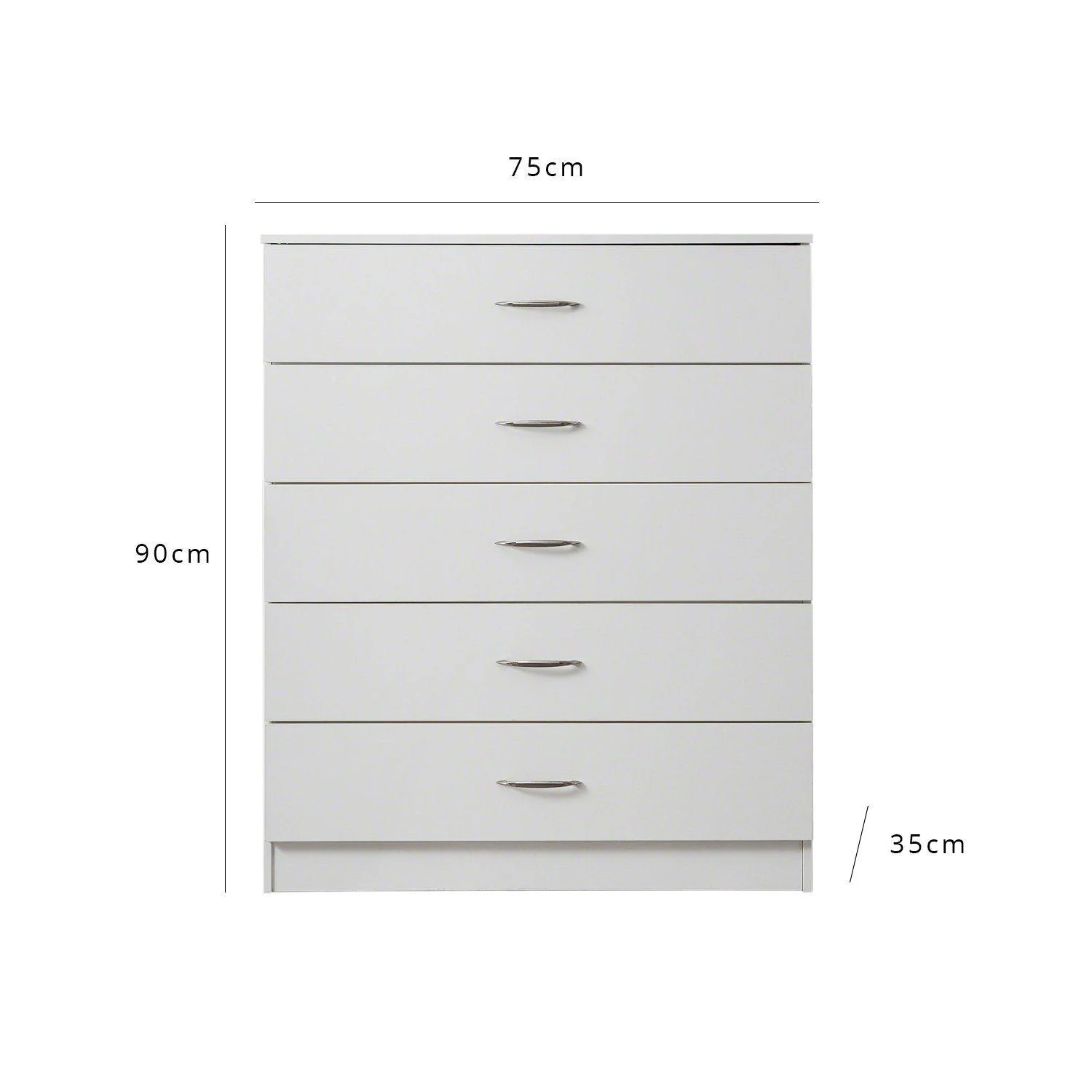 Outlet - Essie tall chest of drawers - white - Image 7