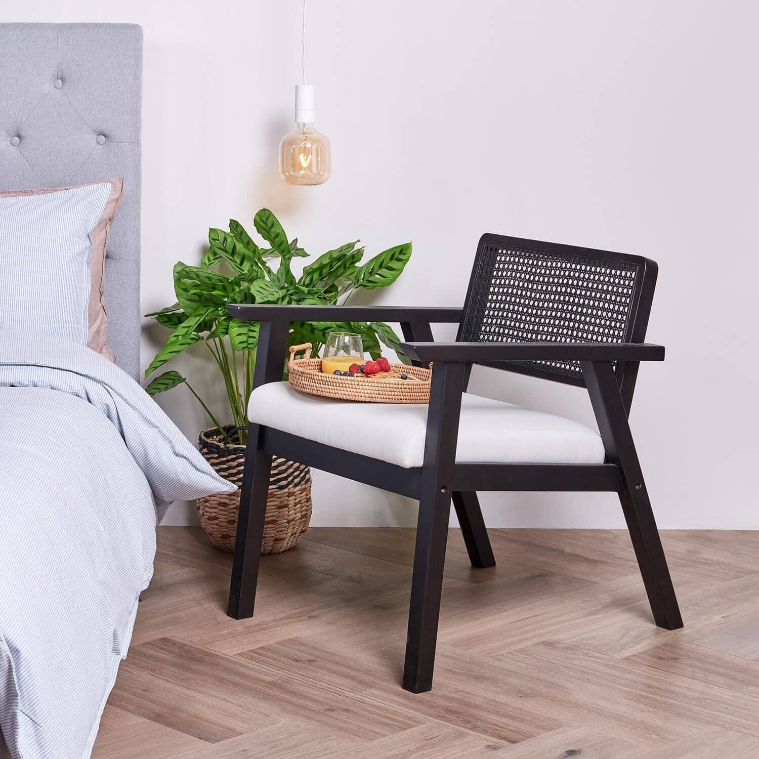 Outlet - Willow Armchair Stained Black - Image 3