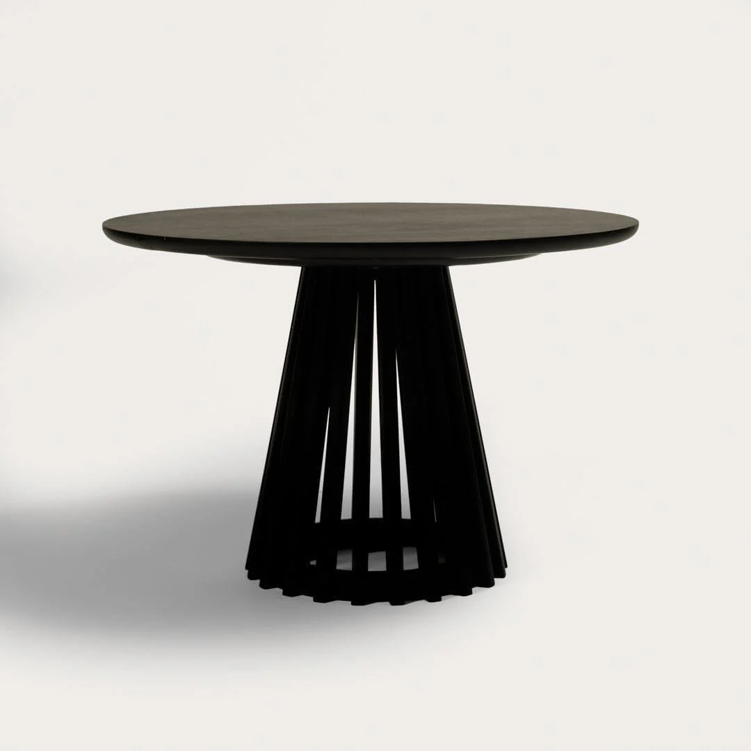 Outlet - Willow Black Round Coffee Table - Image 2