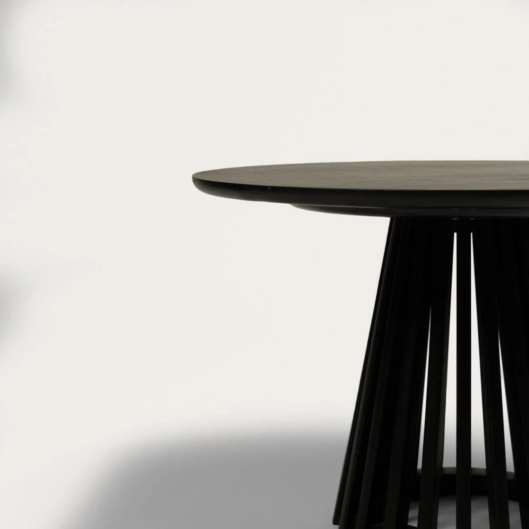 Outlet - Willow Black Round Coffee Table - Image 4