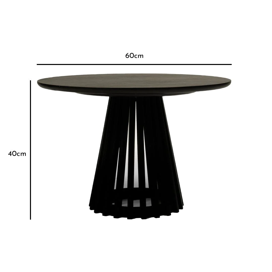Outlet - Willow Black Round Coffee Table - Image 6