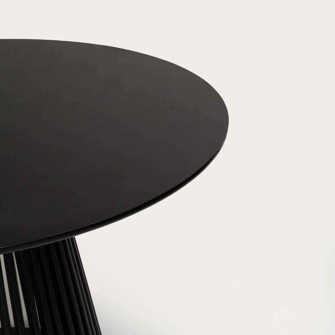 Outlet - Willow Round Dining Table Stained Black - Image 5