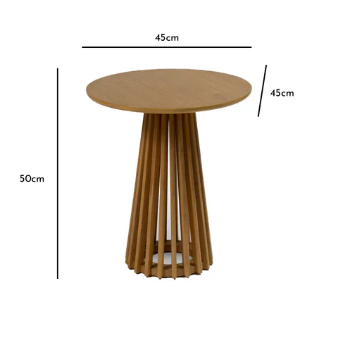 Outlet - Willow Side Table - Pale Oak - Image 2