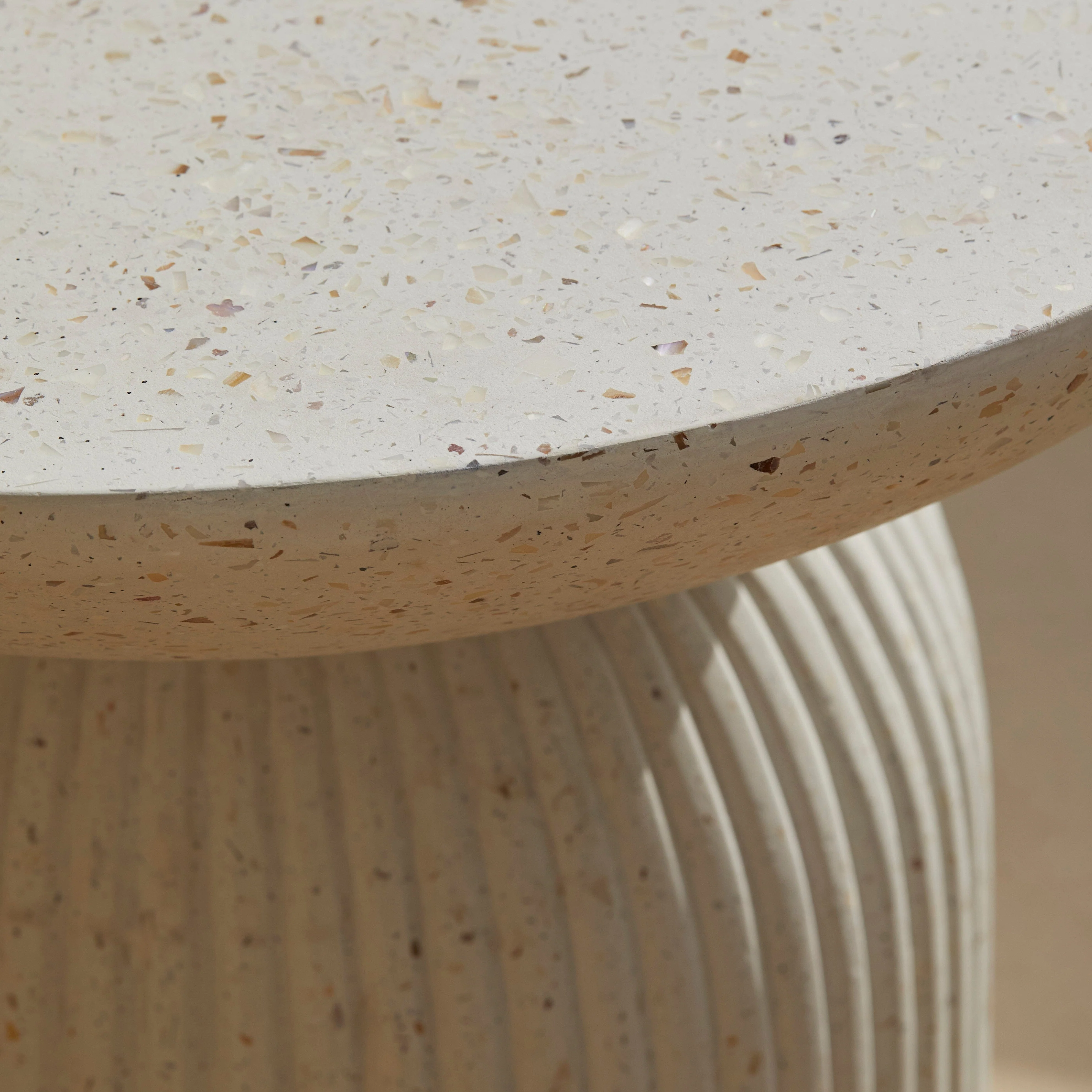 Outlet - Zaliki Pearl Terrazzo Concrete Coffee Table - Image 12