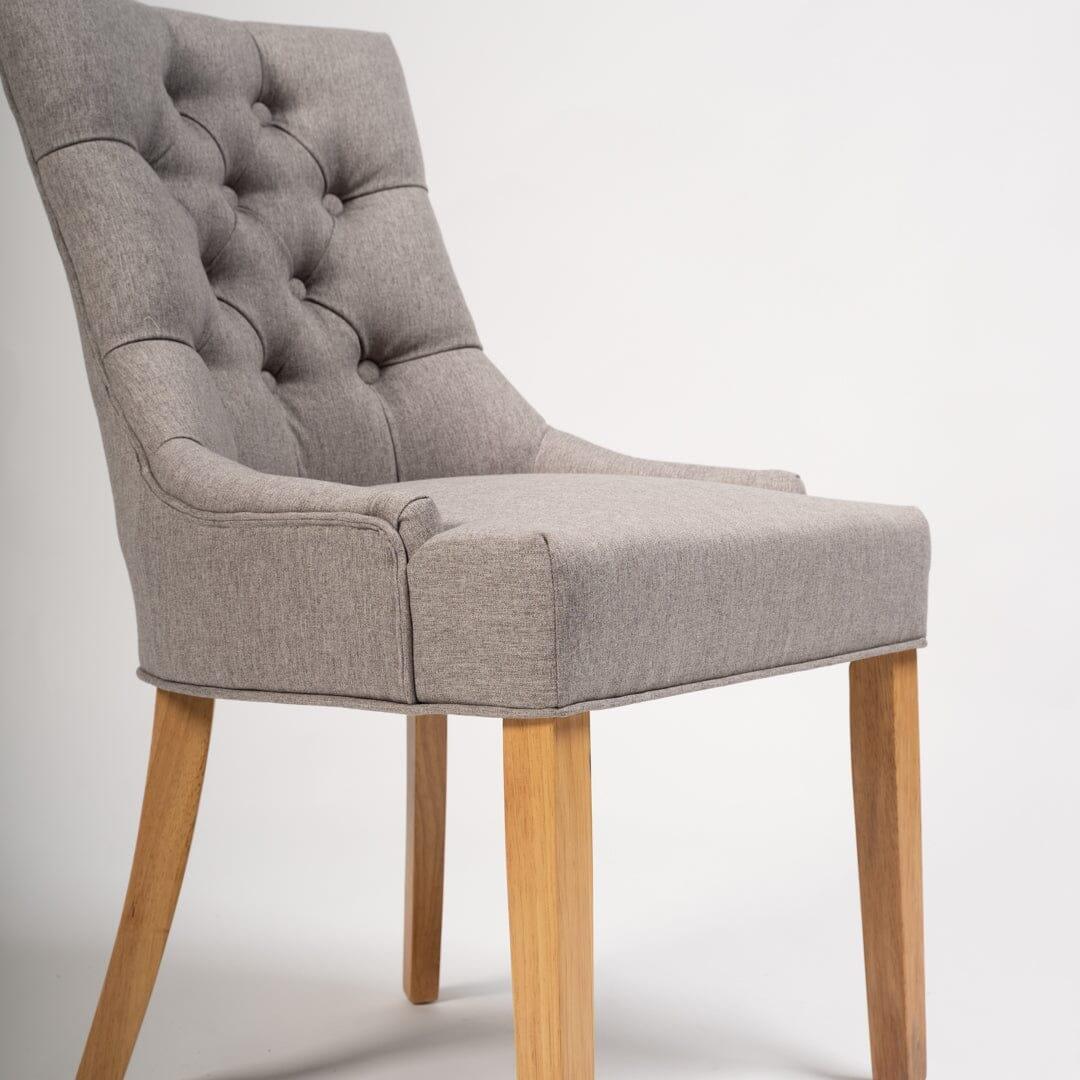 Outlet - Louis dining chairs - set of 2 - grey and light wood - Image 8