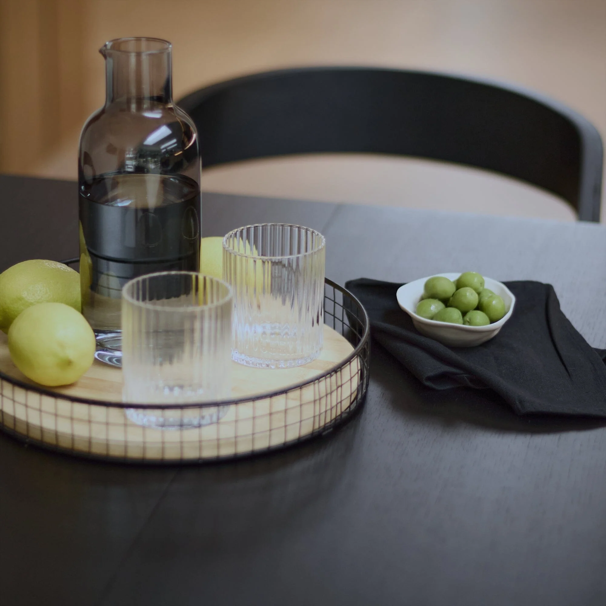Paul Black Oak Extending Dining Table - Image 6
