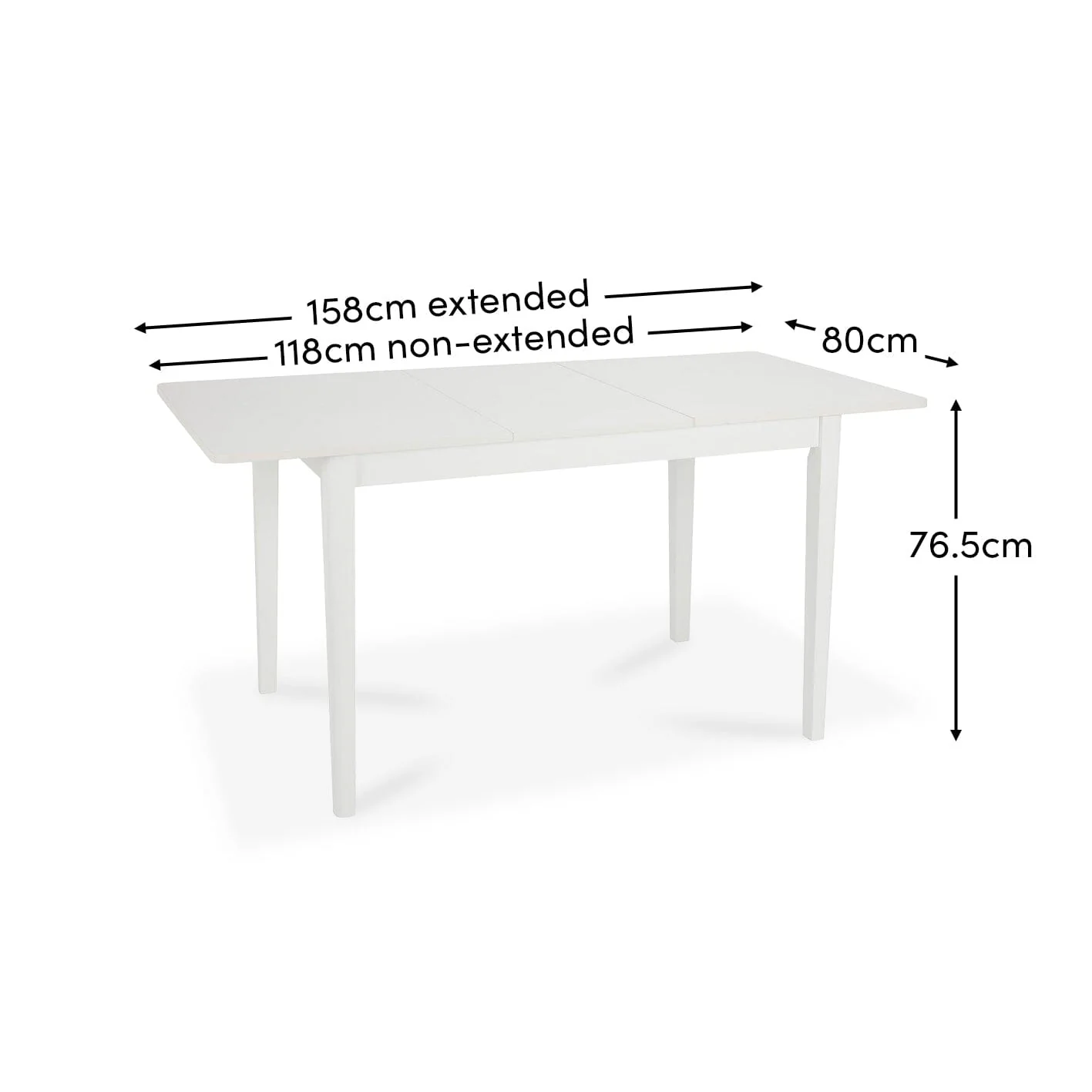 Paul White Dining Table - Extendable - Large - Image 6