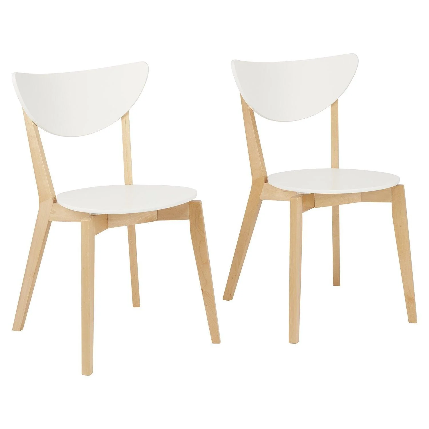 Paul White Extendable Dining Table Set - 2 Seater - Paul White Dining Chairs - Beech Legs - Image 9