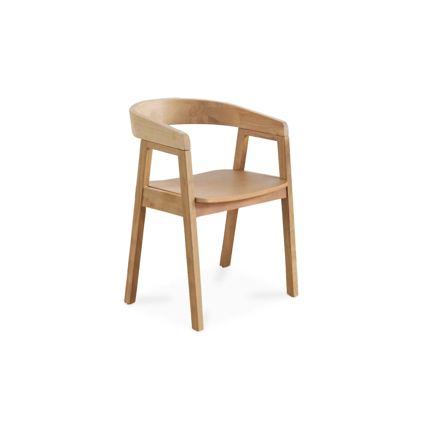 Paul Pale Oak Extending Dining Table Set - 4 Seater - Ella Pale Oak Carver Chairs - Image 9
