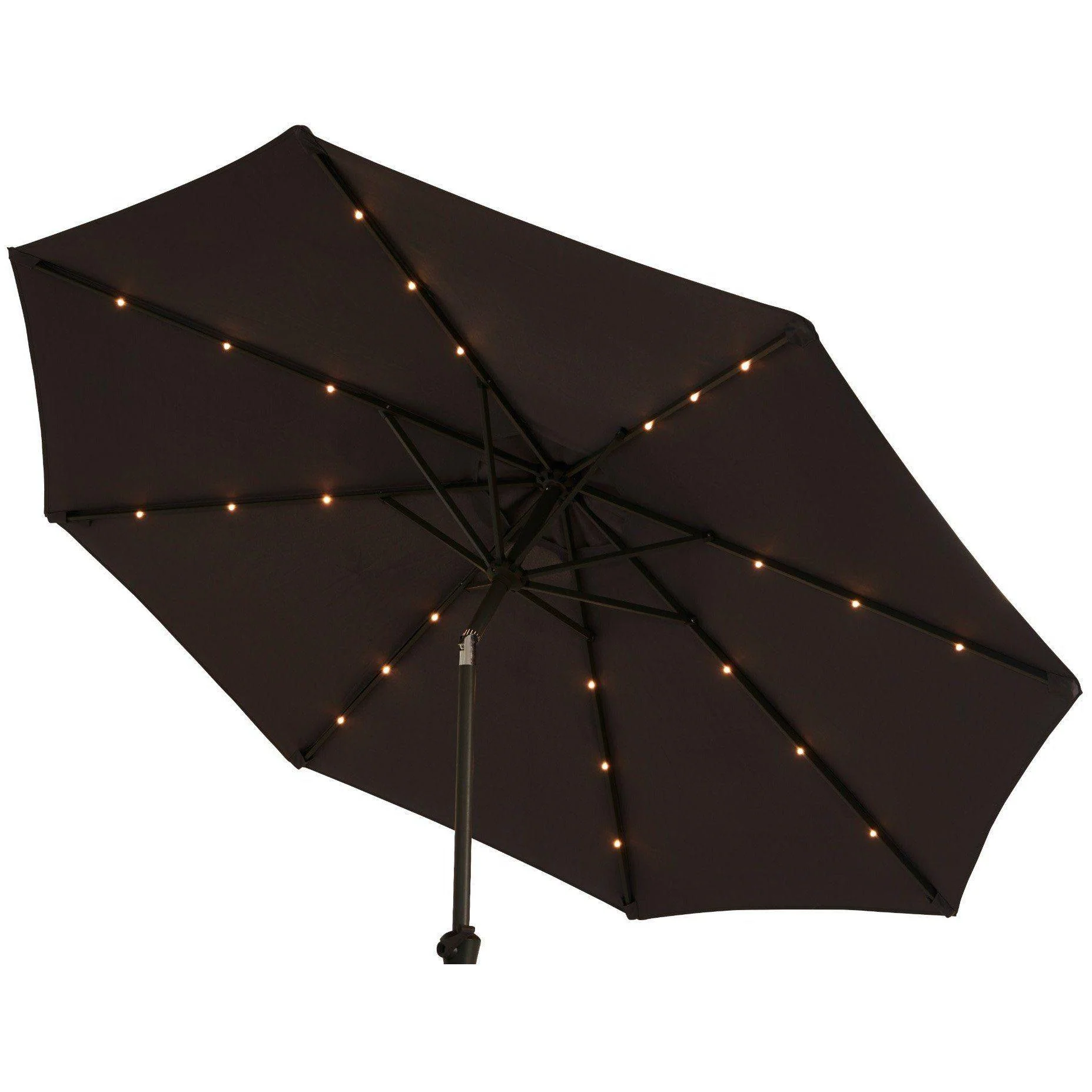 Grey LED Premium Parasol Round 2.7m - Image 3